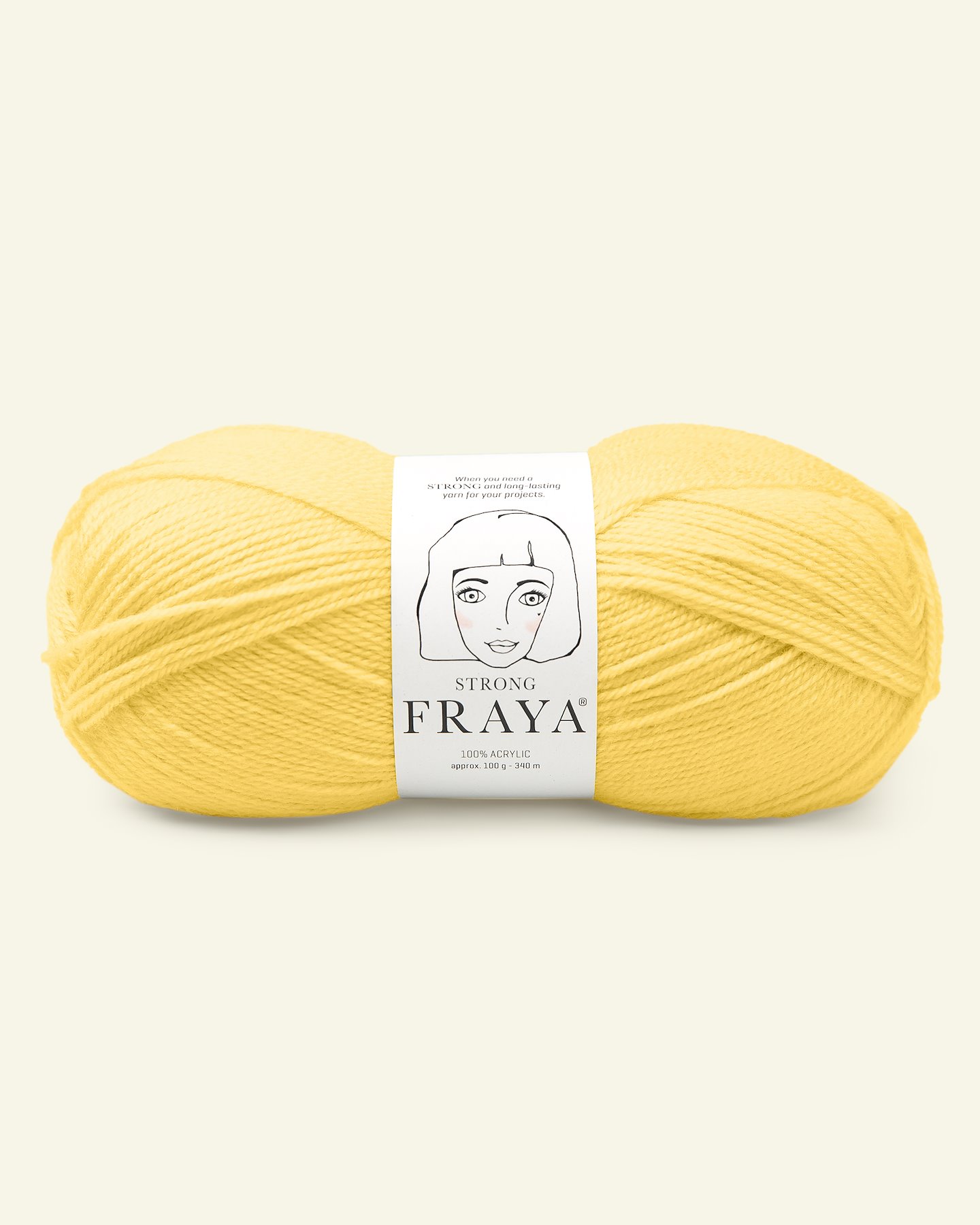FRAYA, acrylic yarn "Strong", light yellow 90000890_pack