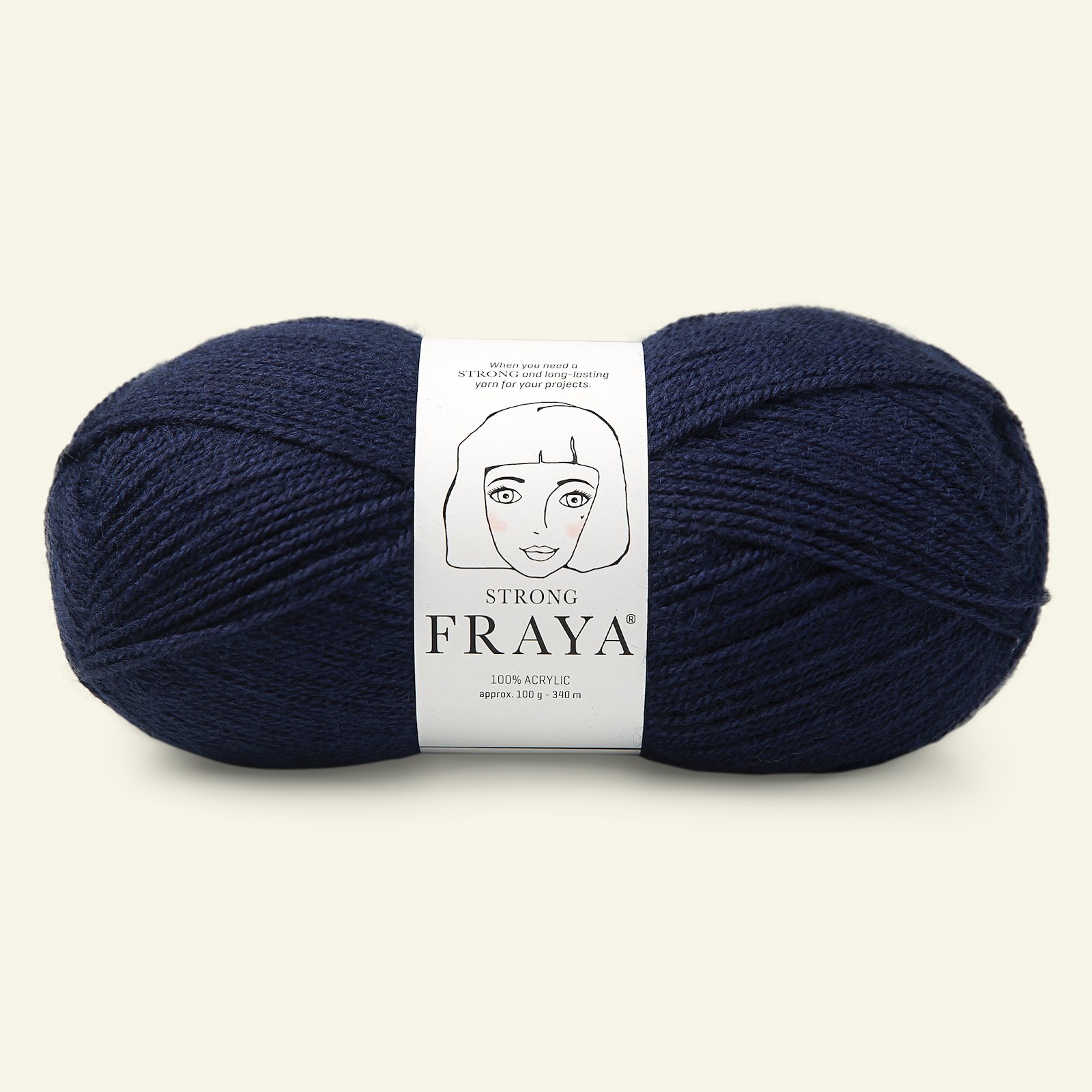 FRAYA, acrylic yarn "Strong", navy 90066023_pack
