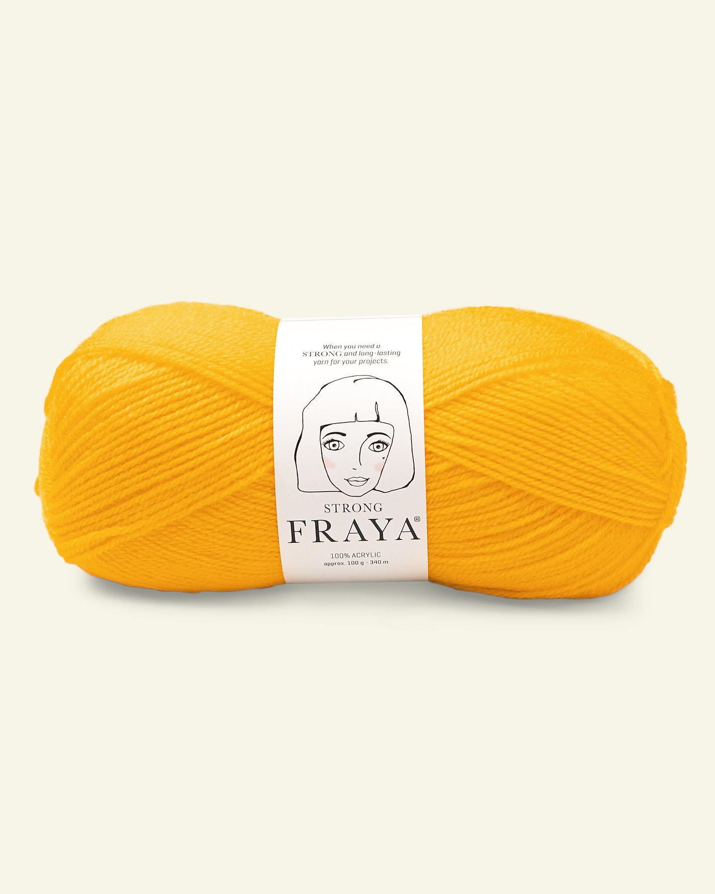 FRAYA, acrylic yarn "Strong", yellow 90066005_pack