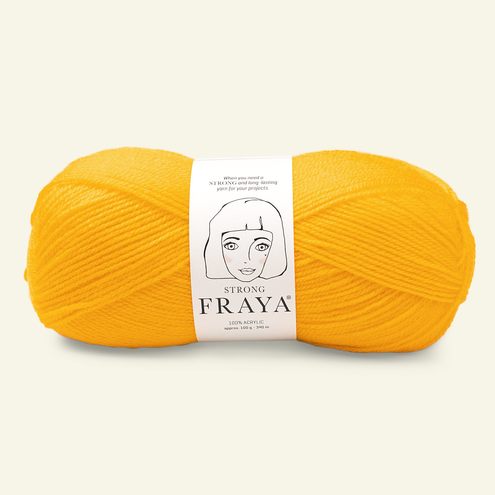 FRAYA, acrylic yarn "Strong", yellow 90066005_pack
