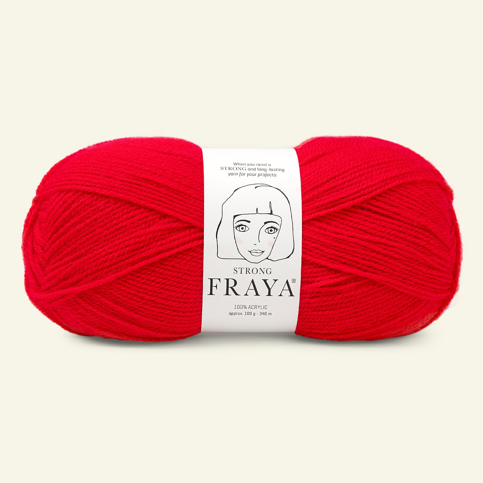 FRAYA, akrylgarn "Strong", röd 90000884_pack