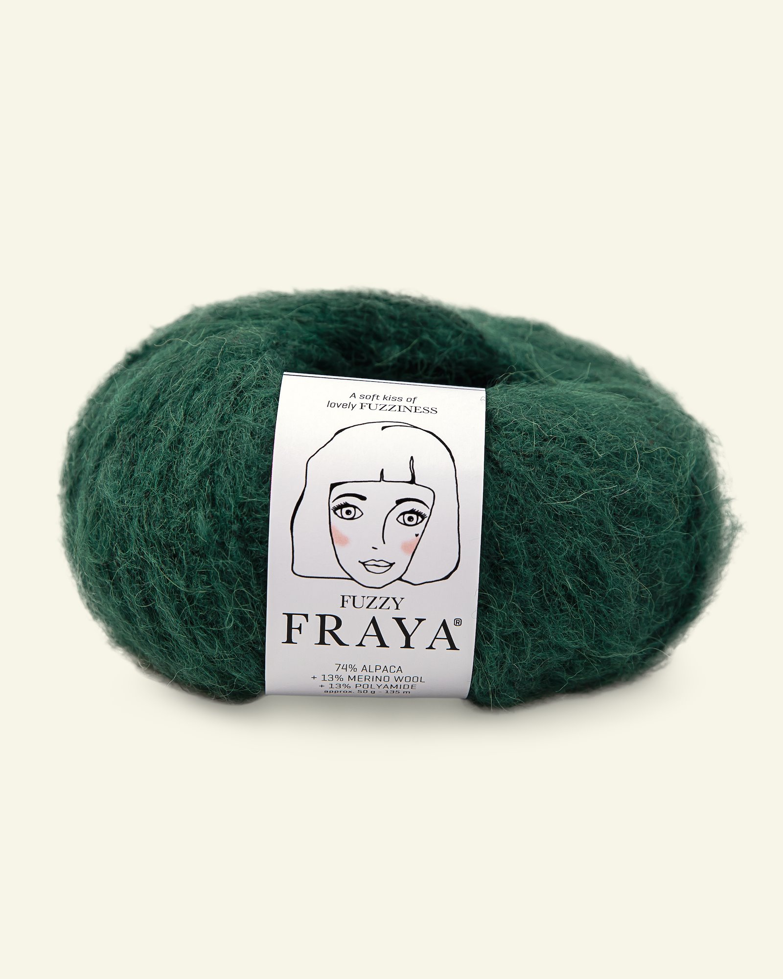 FRAYA, alpaca yarn "Fuzzy", hunting green 90000016_pack