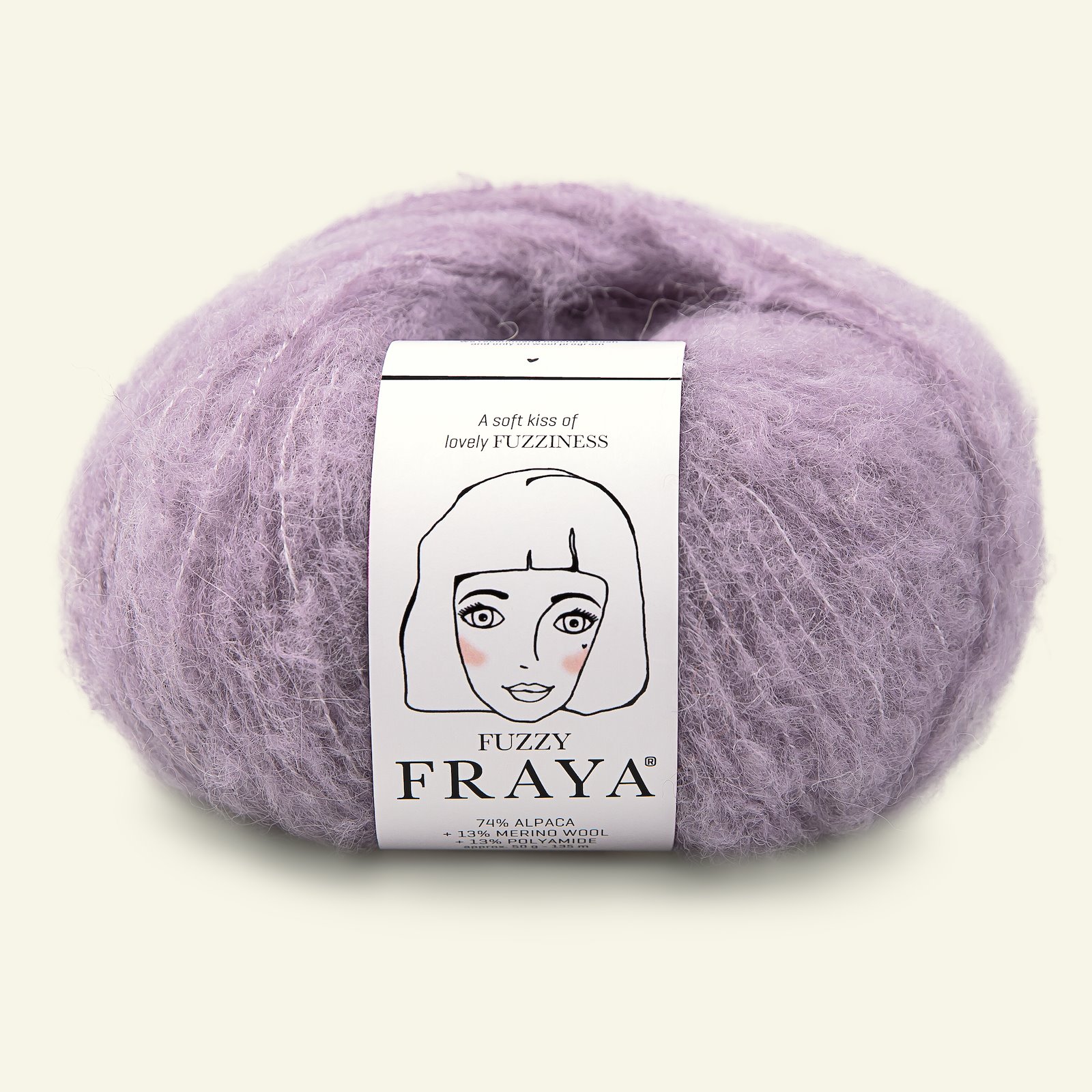 FRAYA, alpaca yarn "Fuzzy", purple melange 90000020_pack