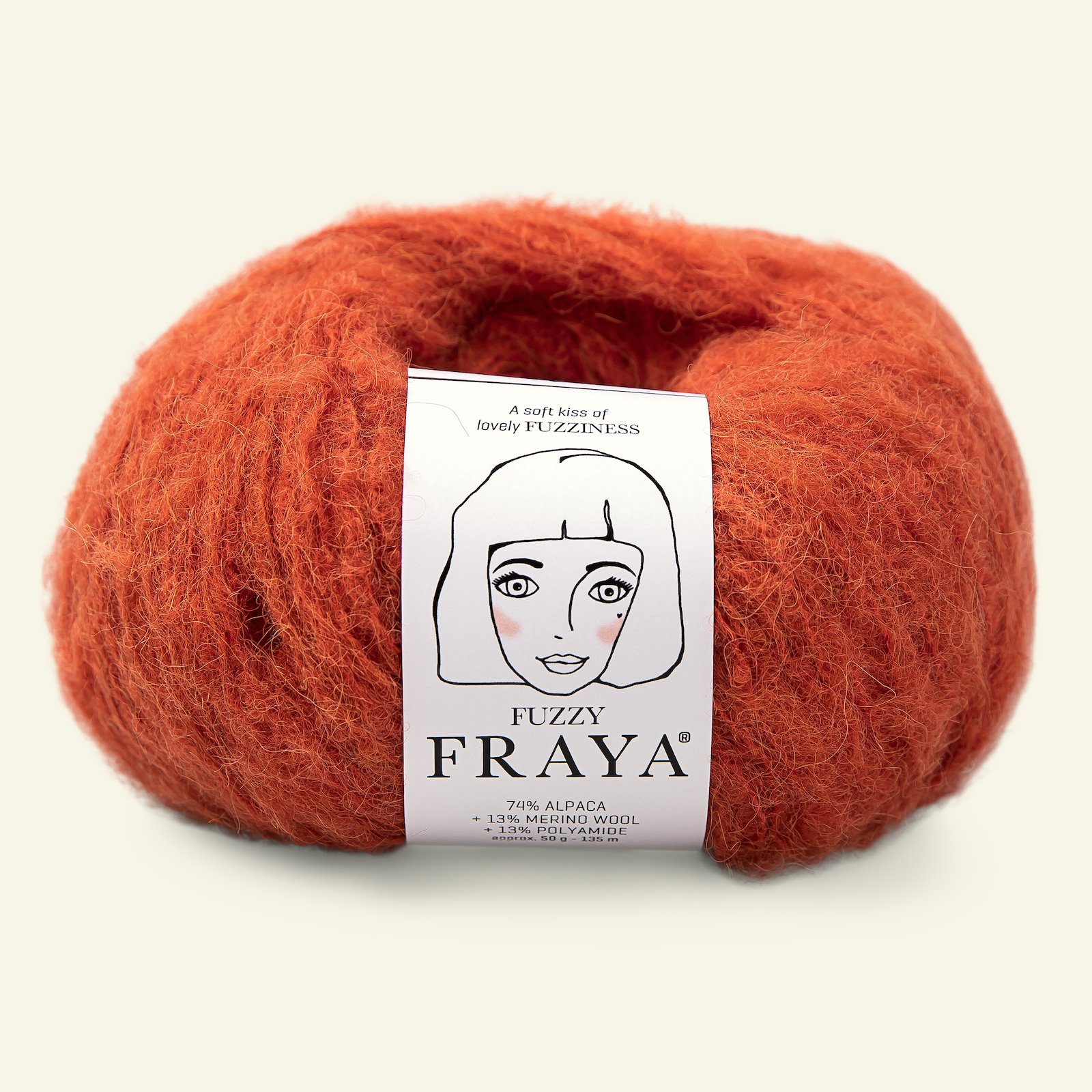 FRAYA, alpaca yarn "Fuzzy", rust 90000021_pack