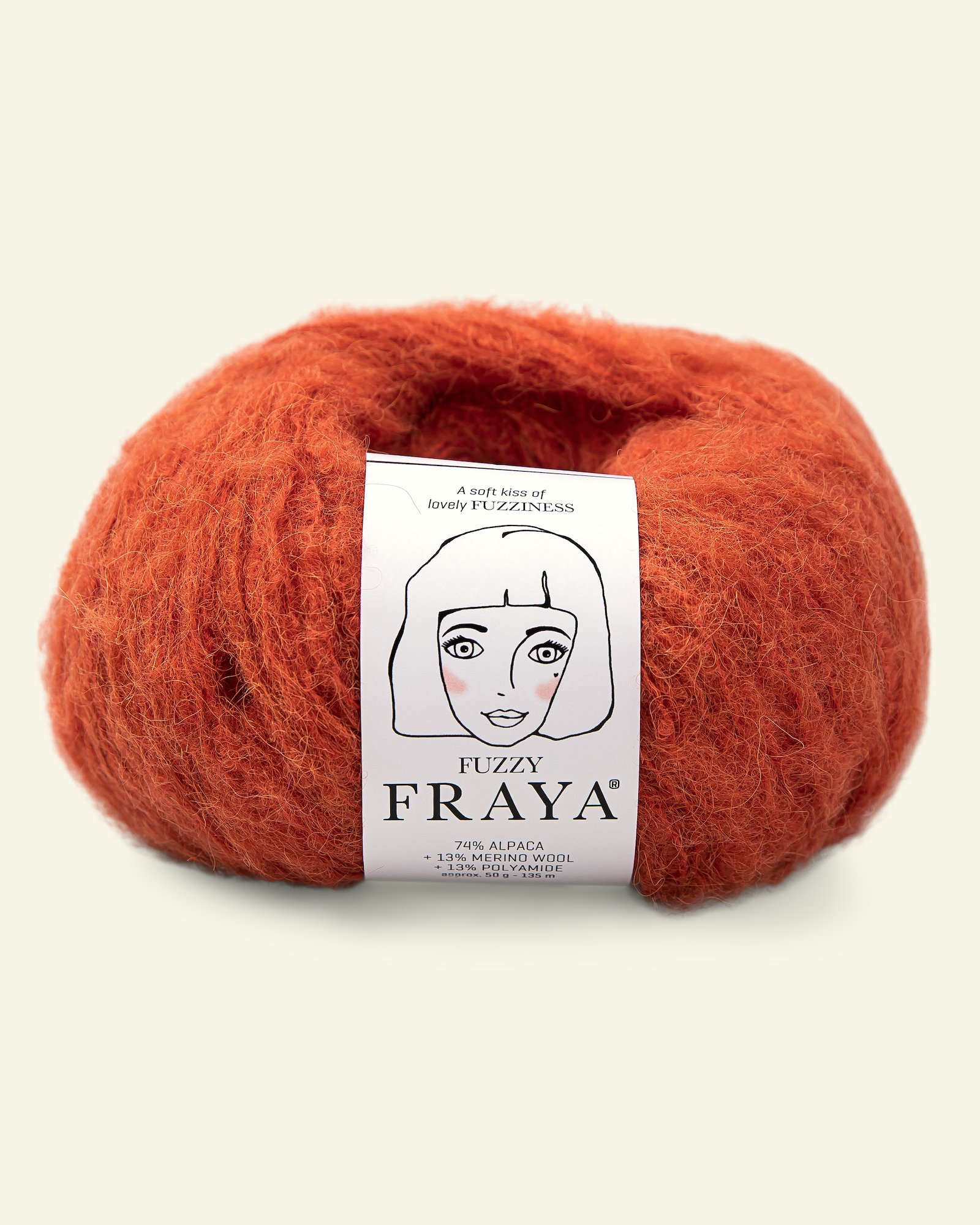 FRAYA, alpaca yarn "Fuzzy", rust 90000021_pack