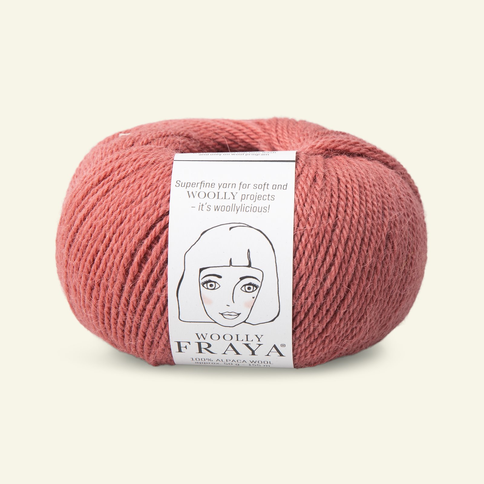 FRAYA, alpaca yarn "Woolly", dusty rose 90000067_pack