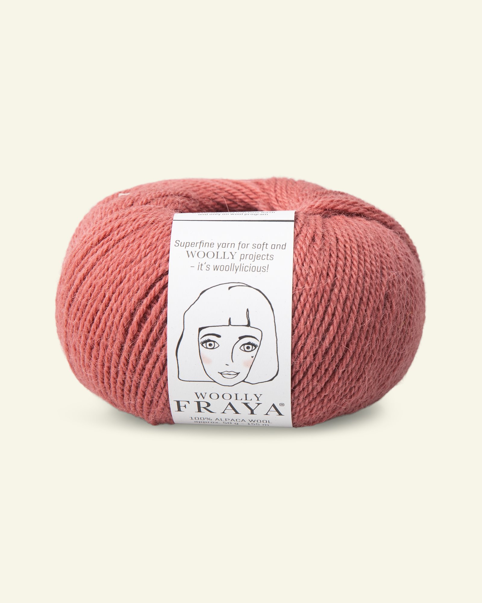 FRAYA, alpaca yarn "Woolly", dusty rose 90000067_pack