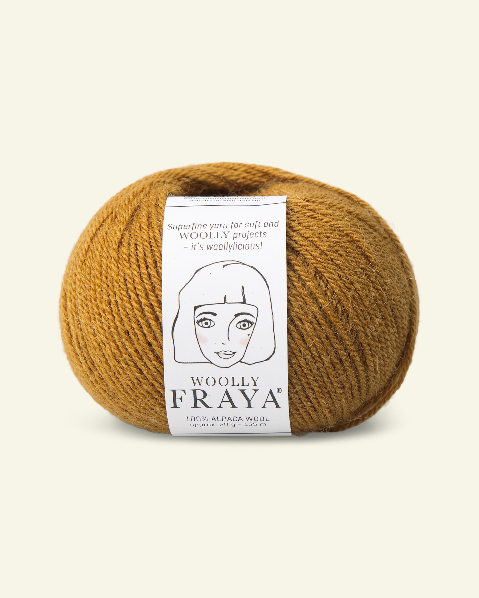 FRAYA, alpaca yarn "Woolly", light amber 90000074_pack