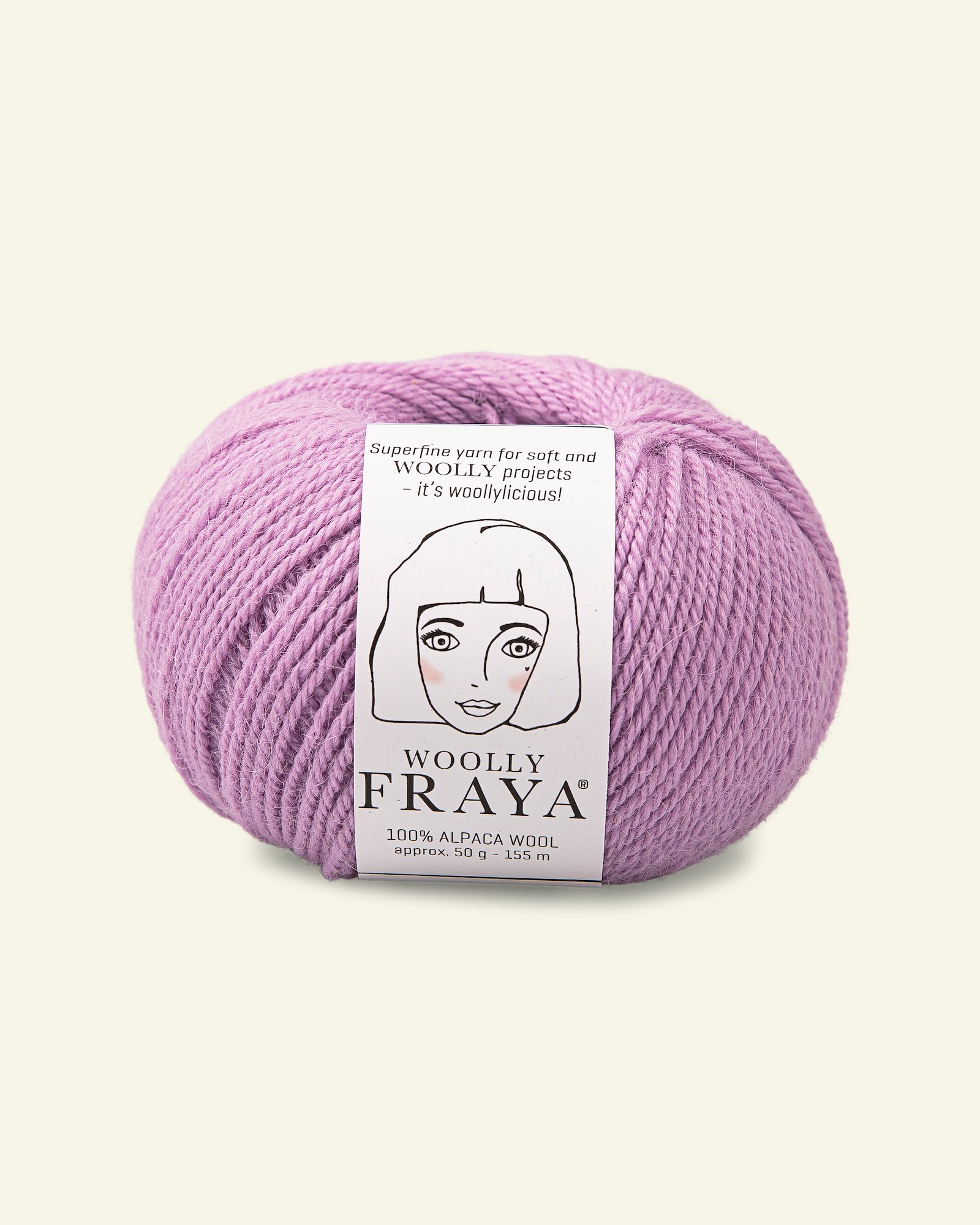 FRAYA, alpaca yarn "Woolly", lilac 90000072_pack