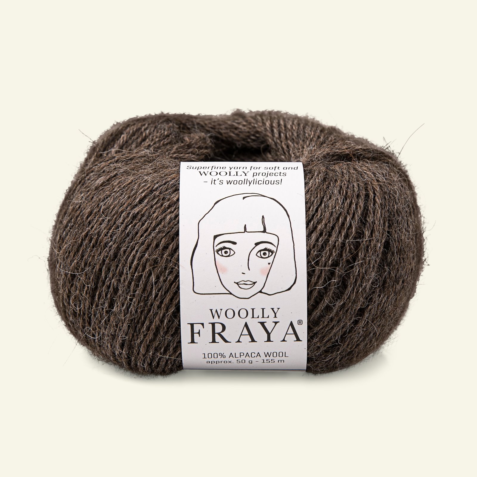 FRAYA, alpaca yarn "Woolly", mole 90000073_pack