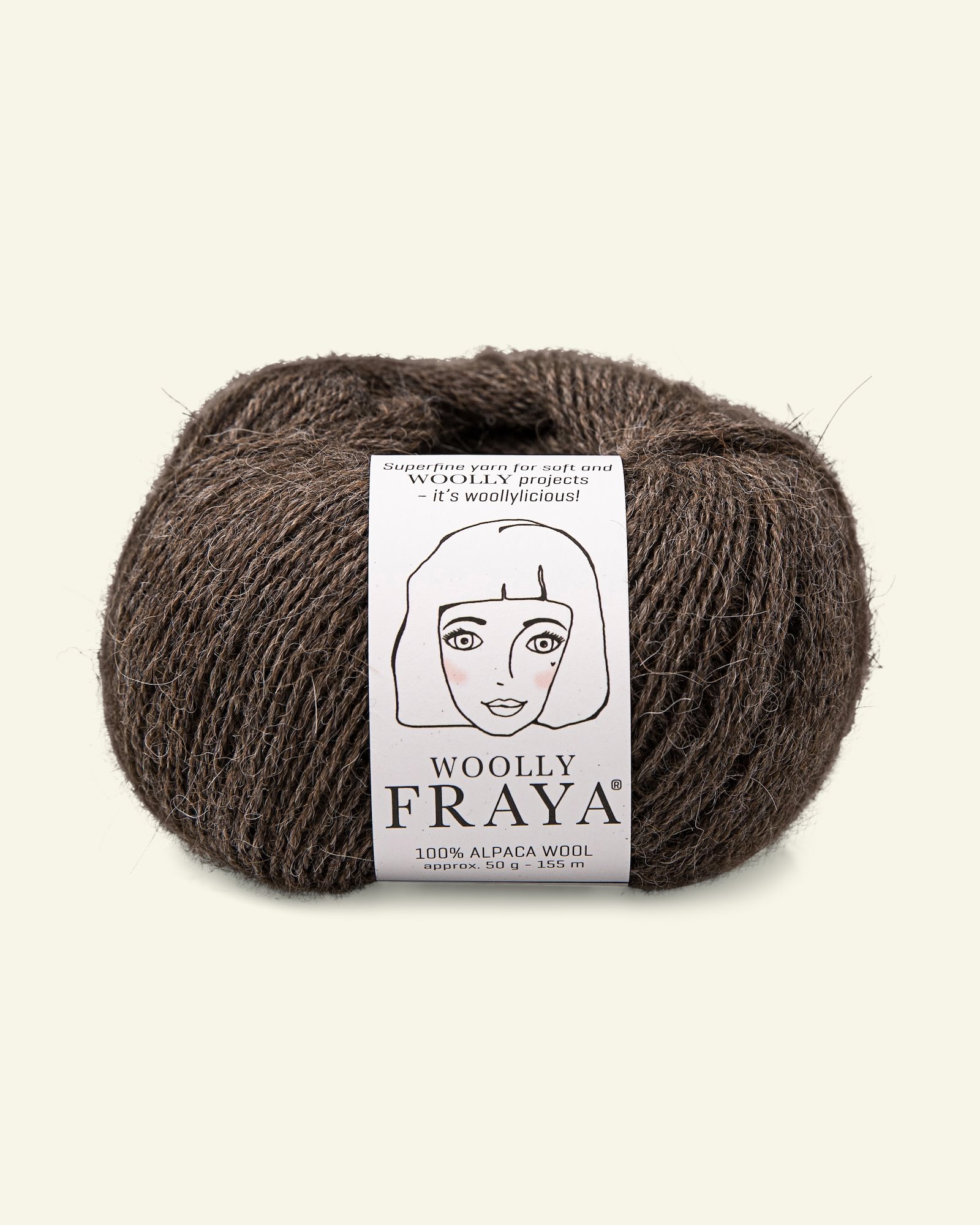 FRAYA, alpaca yarn "Woolly", mole 90000073_pack