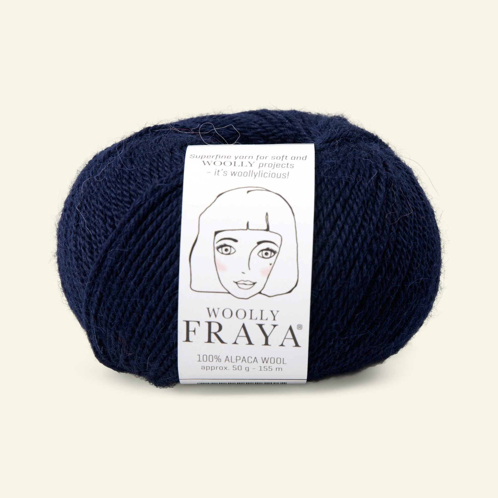 FRAYA, alpaca yarn "Woolly", navy 90000076_pack