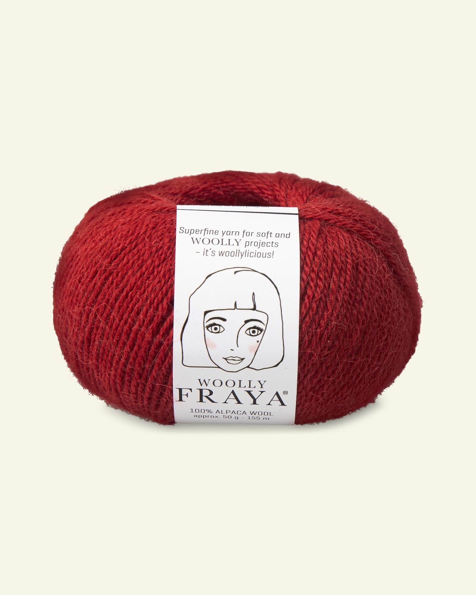 FRAYA, alpaca yarn "Woolly", red 90000077_pack
