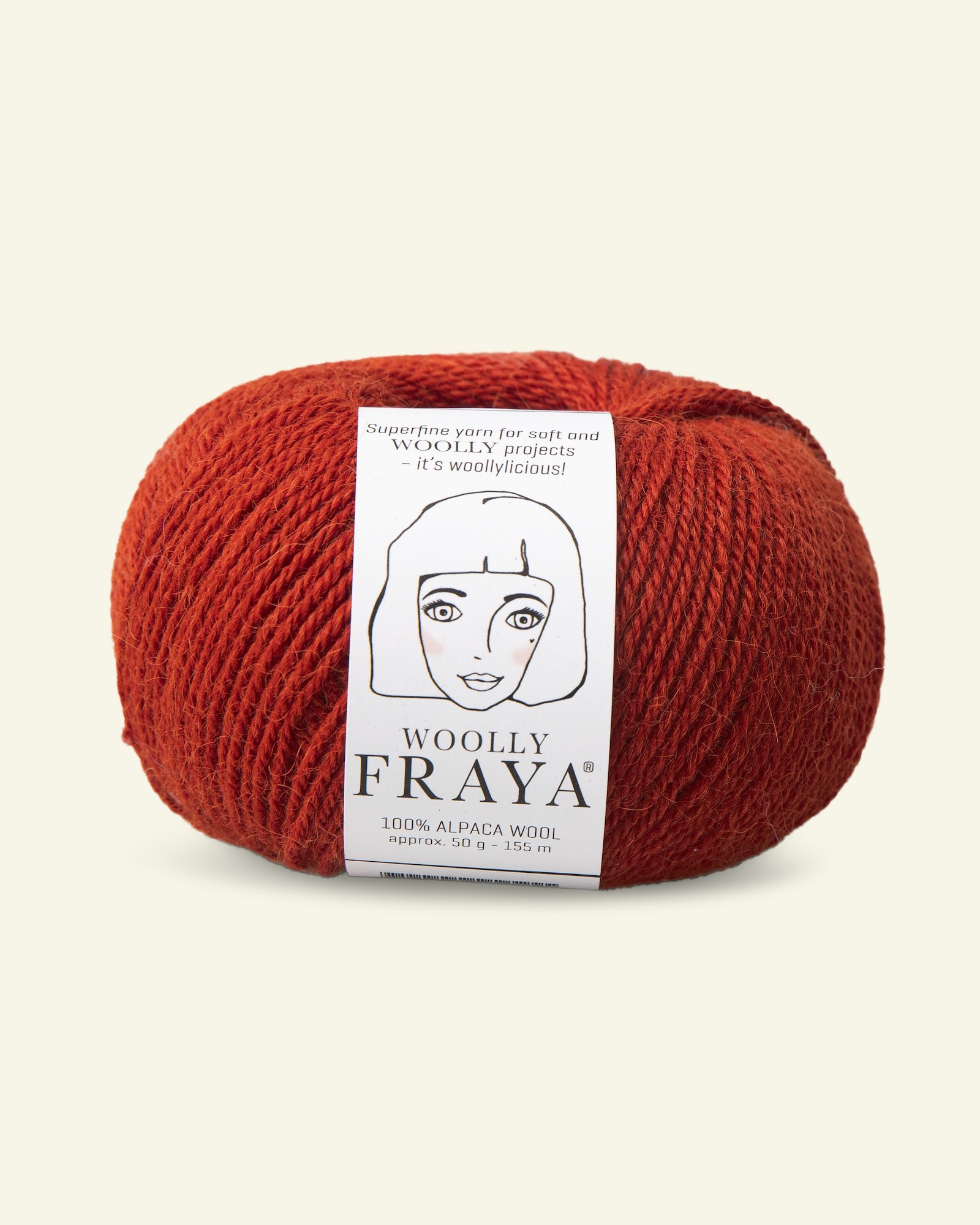 FRAYA, alpaca yarn "Woolly", rust 90000078_pack