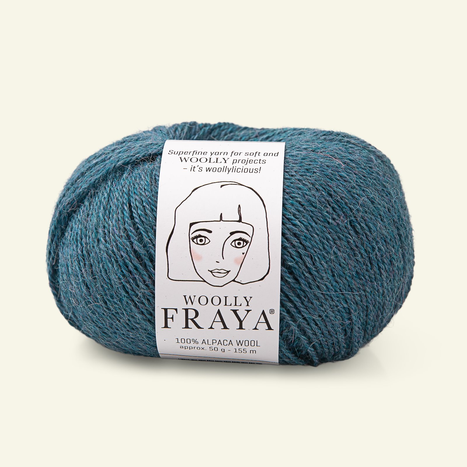 FRAYA, alpaca yarn "Woolly", sky blue melange 90000080_pack