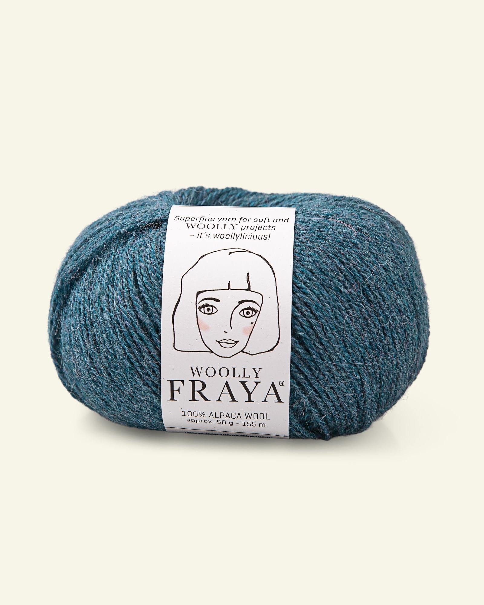 FRAYA, alpaca yarn "Woolly", sky blue melange 90000080_pack