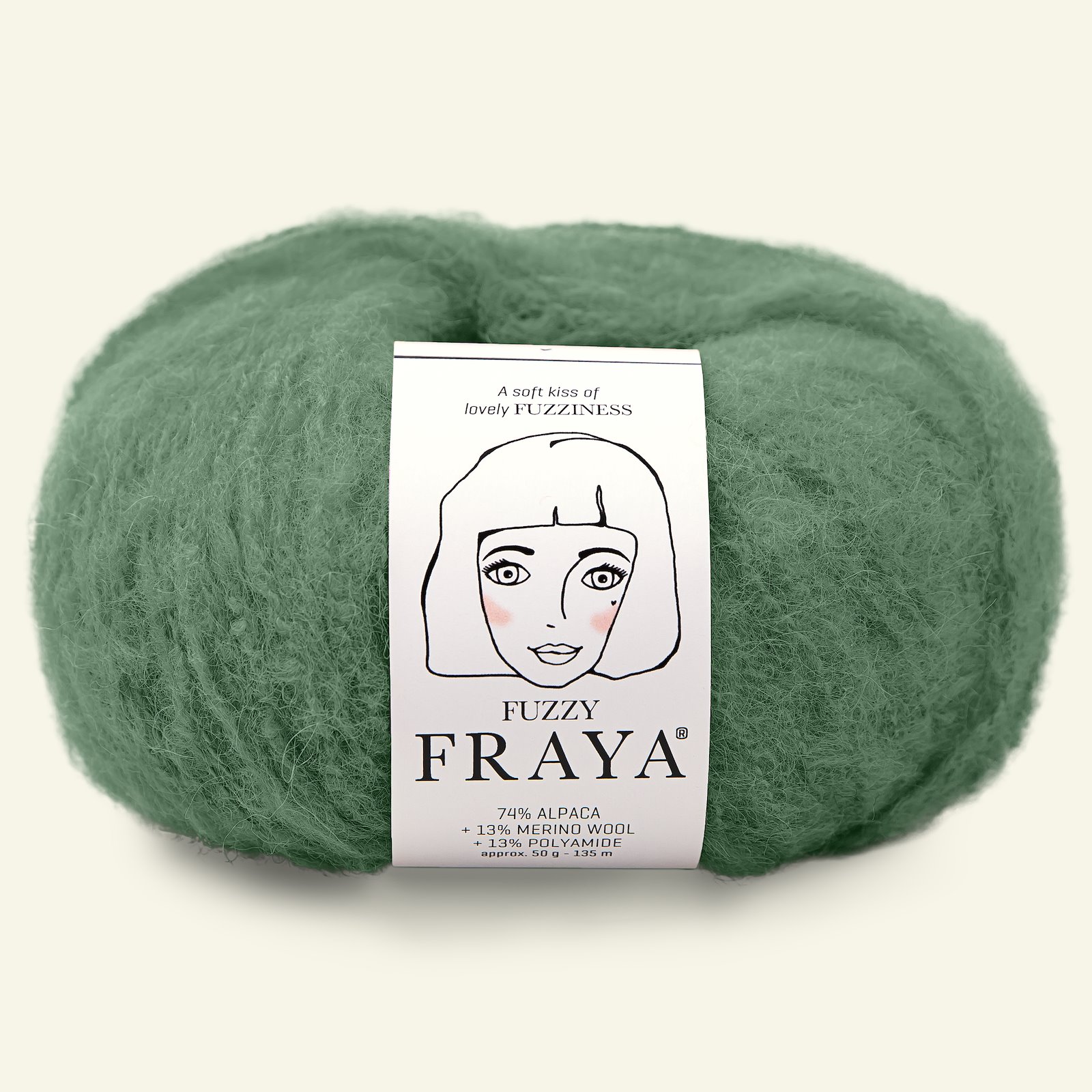 FRAYA , alpacagarn "Fuzzy", jade grøn 90000931_pack