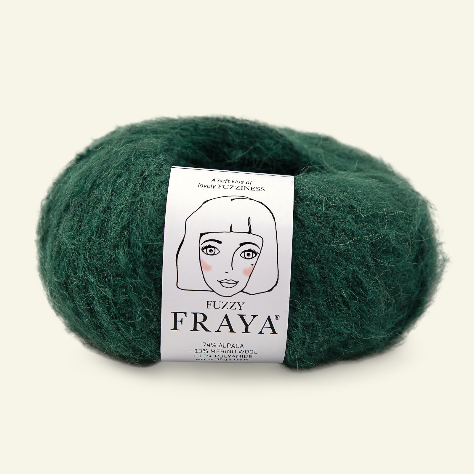 FRAYA, alpacagarn "Fuzzy", jagtgrøn 90000016_pack