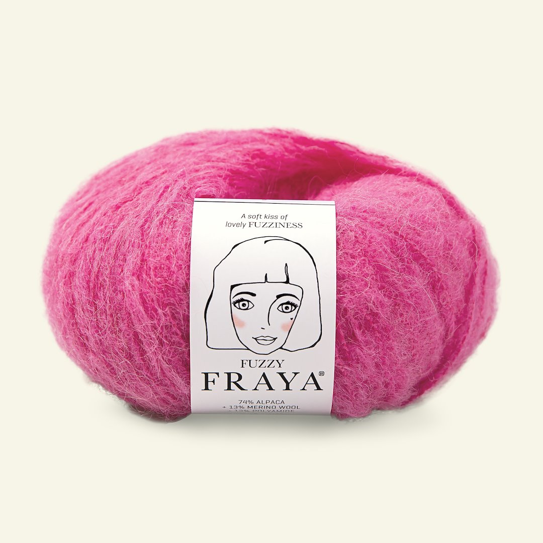 Se FRAYA, alpacagarn "Fuzzy", pink hos Selfmade