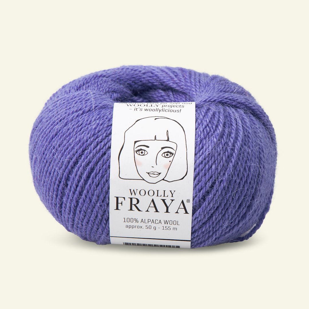 Se FRAYA, alpacagarn "Woolly", klar blå hos Selfmade