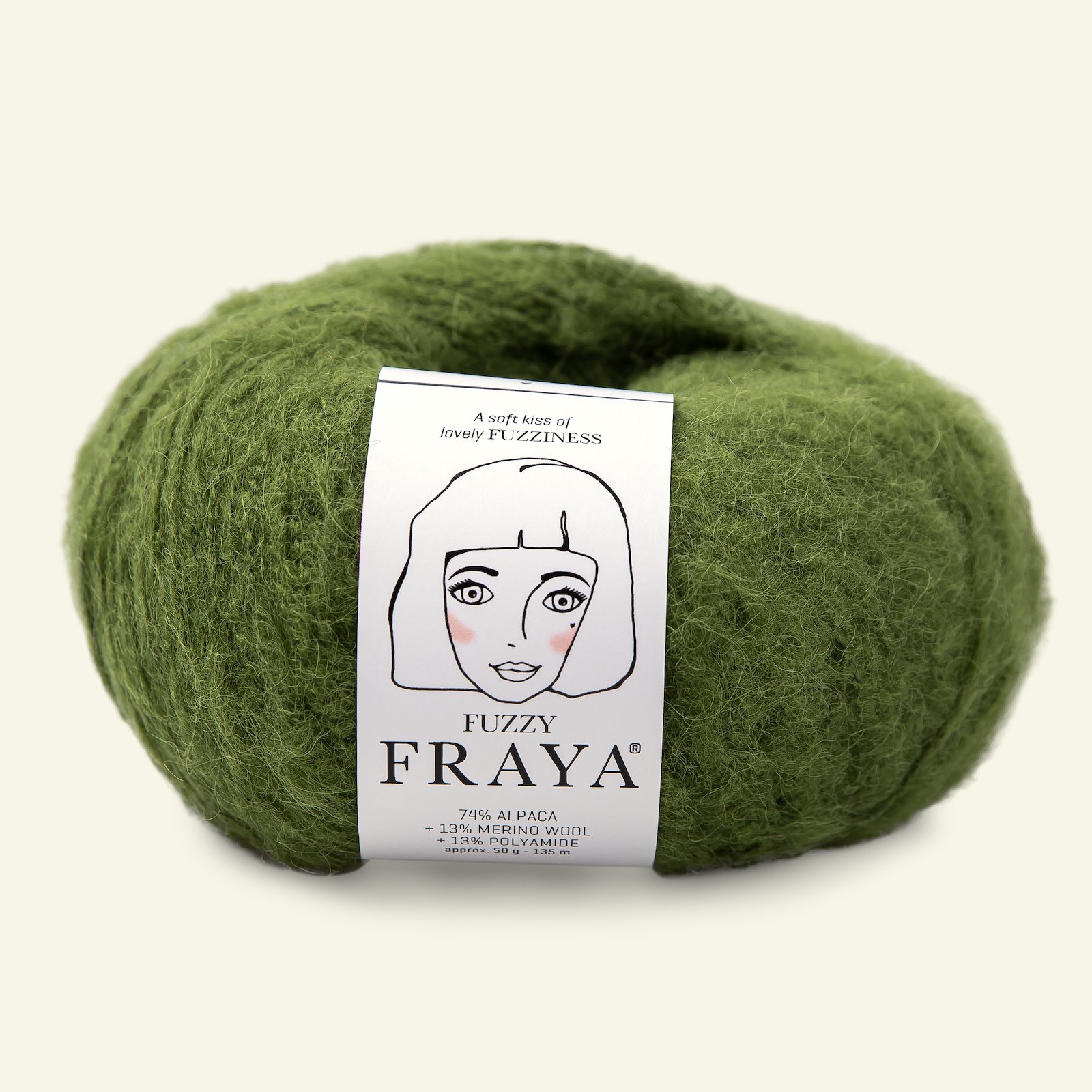 FRAYA , alpakkagarn "Fuzzy", klar grønn 90000011_pack