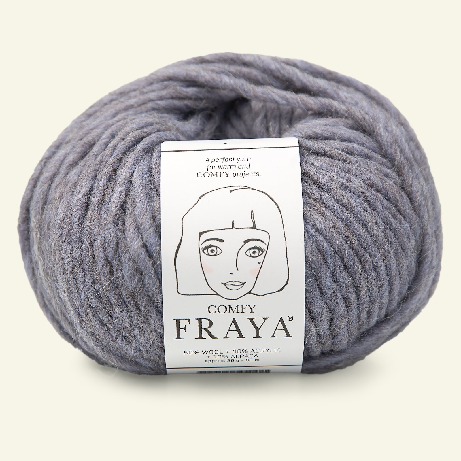 FRAYA, blandingsgarn med uld "Comfy", blågrå 90054831_pack