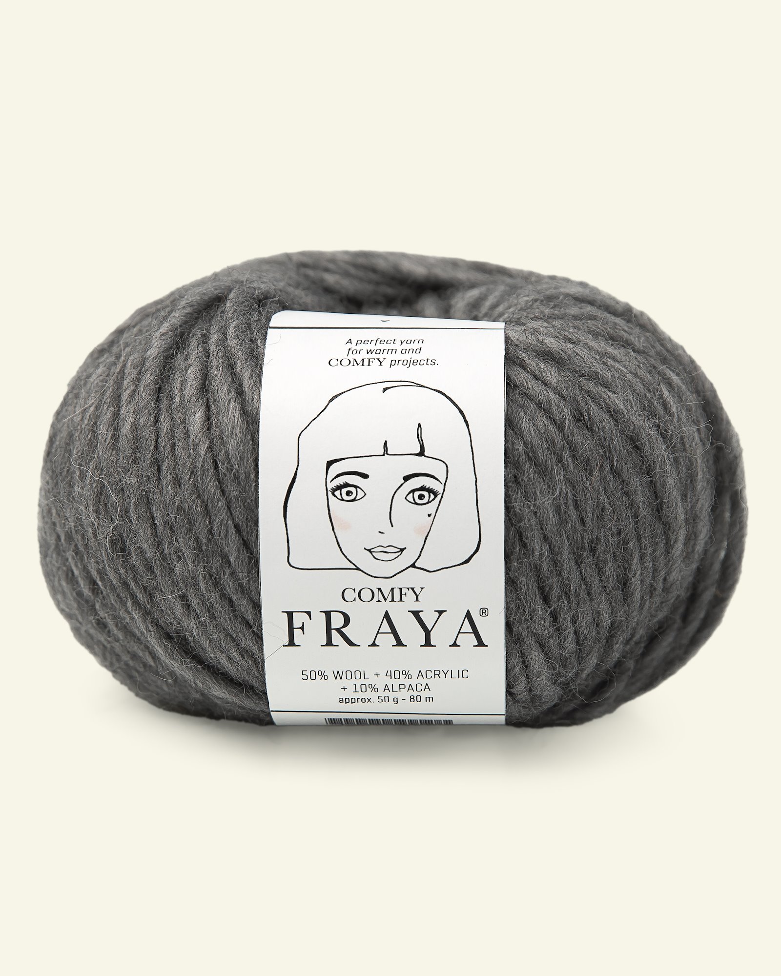 FRAYA, blandingsgarn med uld "Comfy", grå 90054841_pack