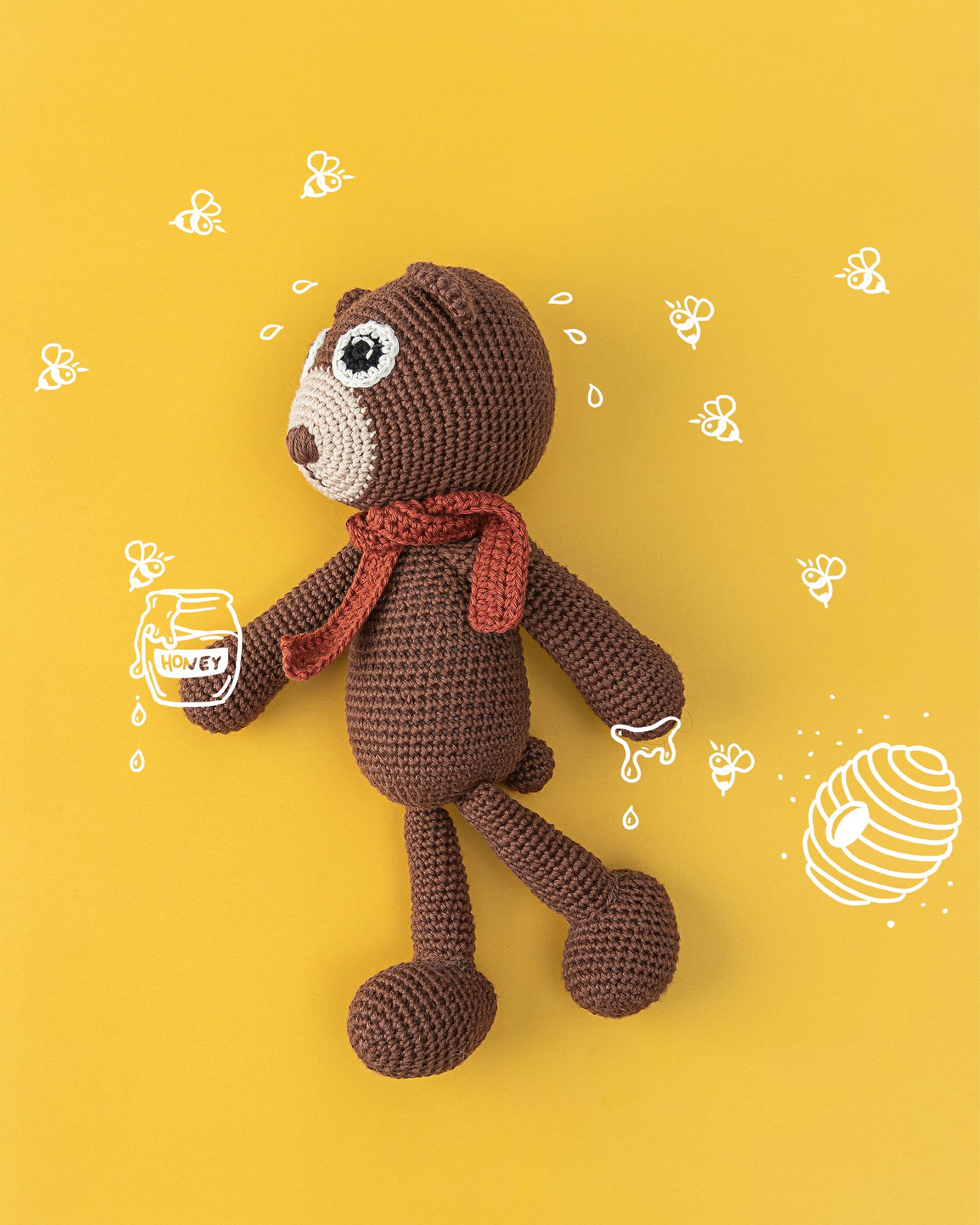 FRAYA crochcet pattern - Boco the bear, cuddly toys FRAYA7034_image.jpg
