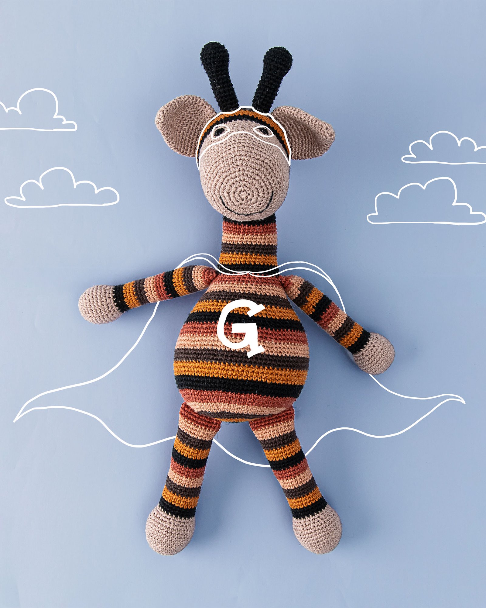 FRAYA crochet pattern - Goofy Giraffe, cuddly toys FRAYA7005_image.jpg
