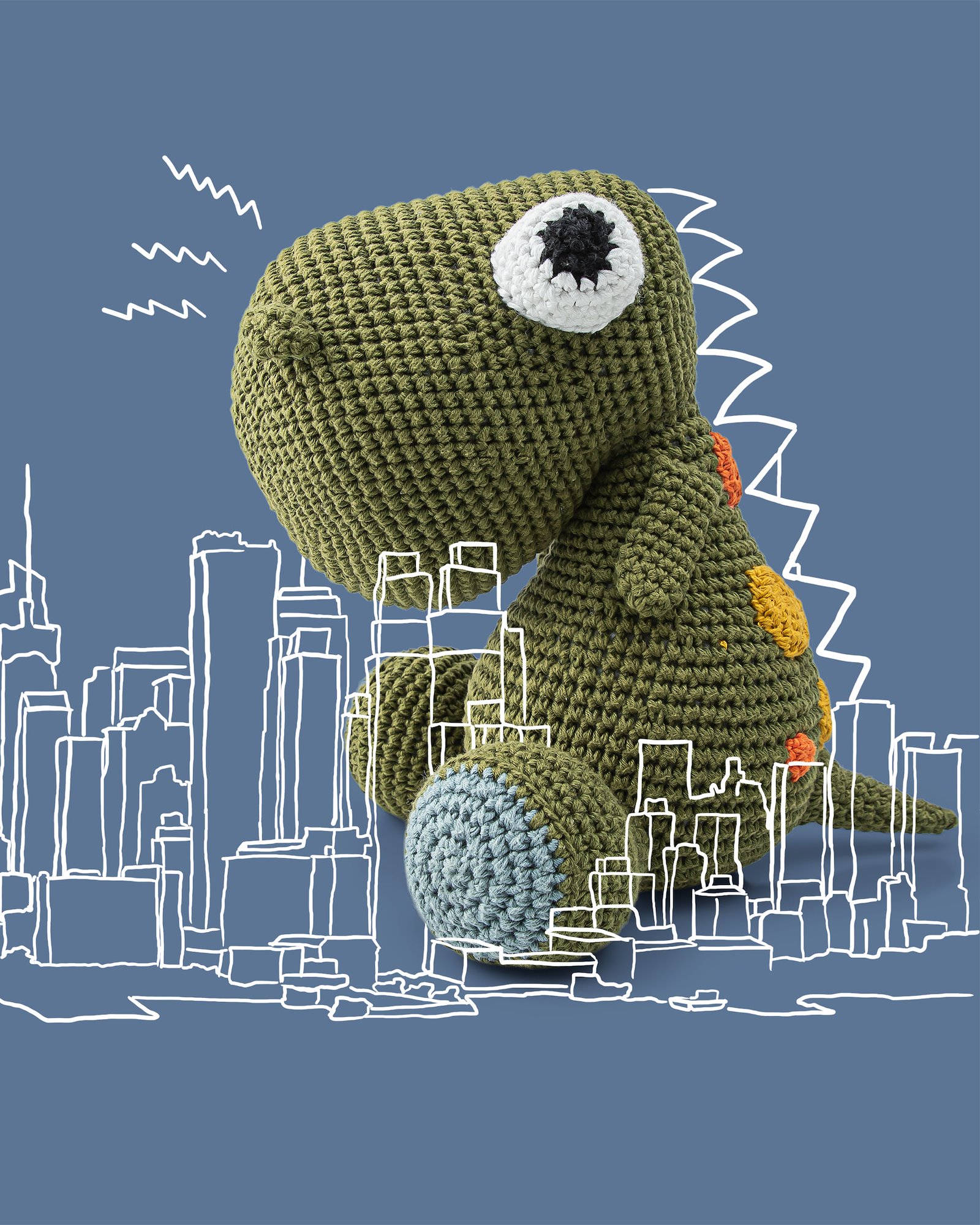 FRAYA crochet pattern - Tommy T-Rex, cuddly toys FRAYA7022_image.jpg