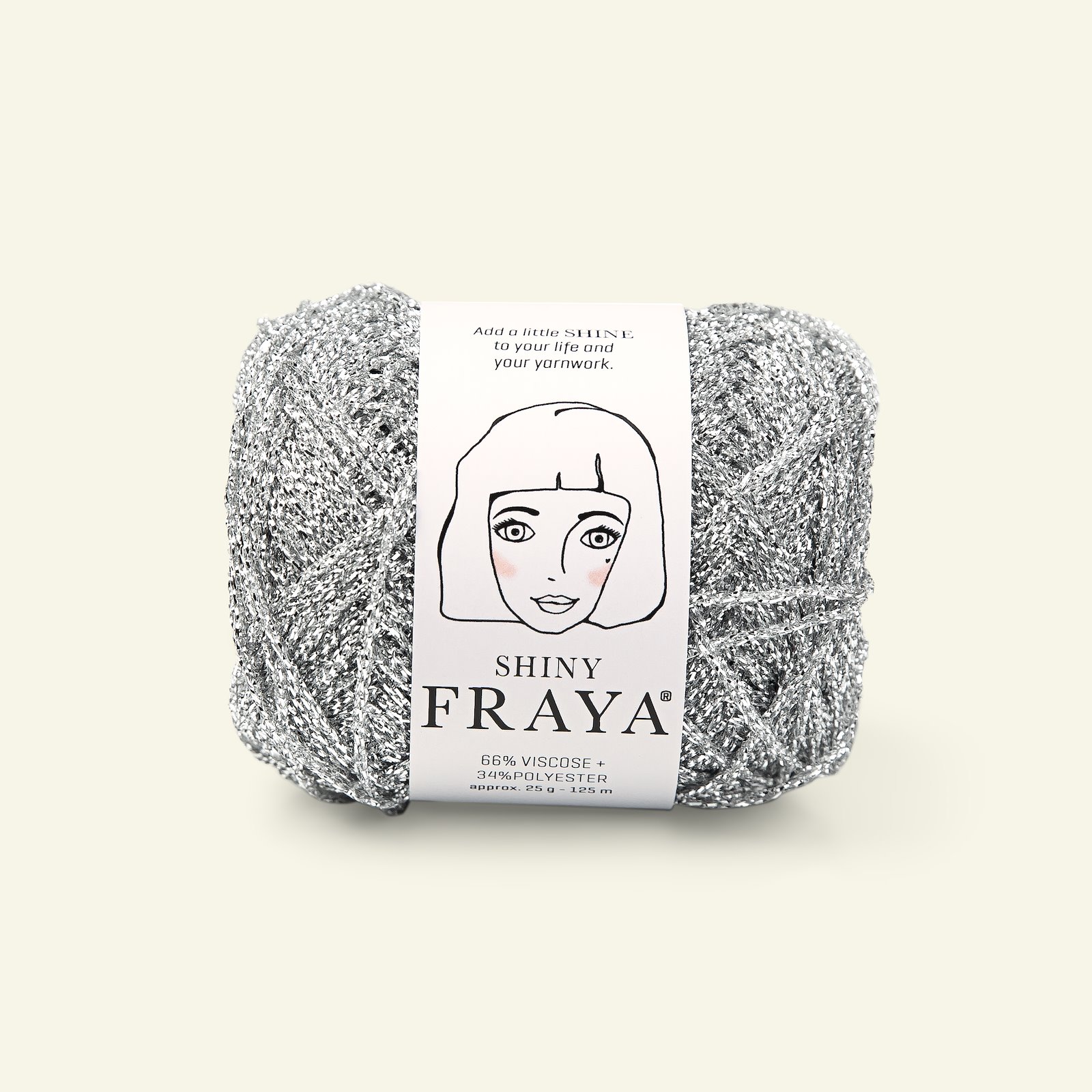 FRAYA, effect yarn "Shiny", silver 90051680_pack