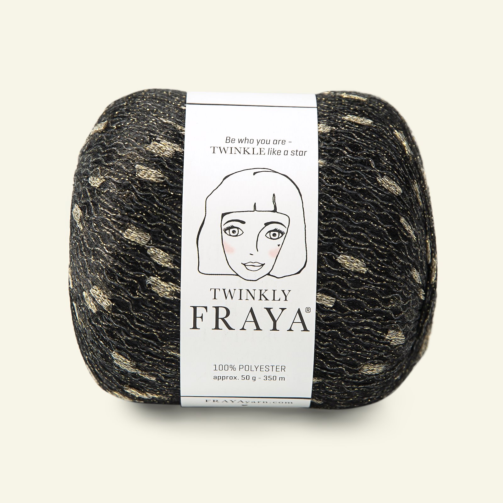 FRAYA, effect yarn "Twinkly", black 90052670_pack