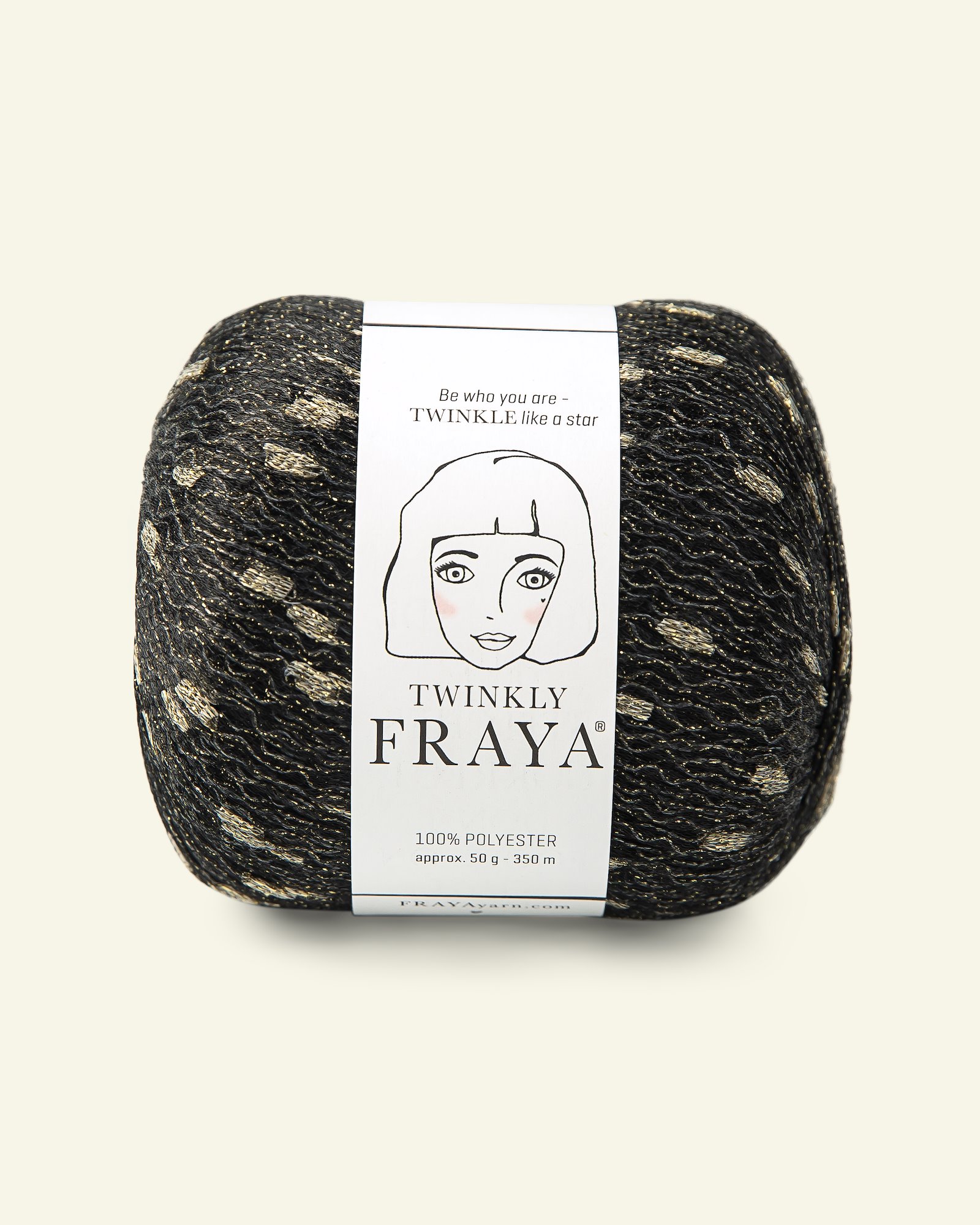 FRAYA, effect yarn "Twinkly", black 90052670_pack