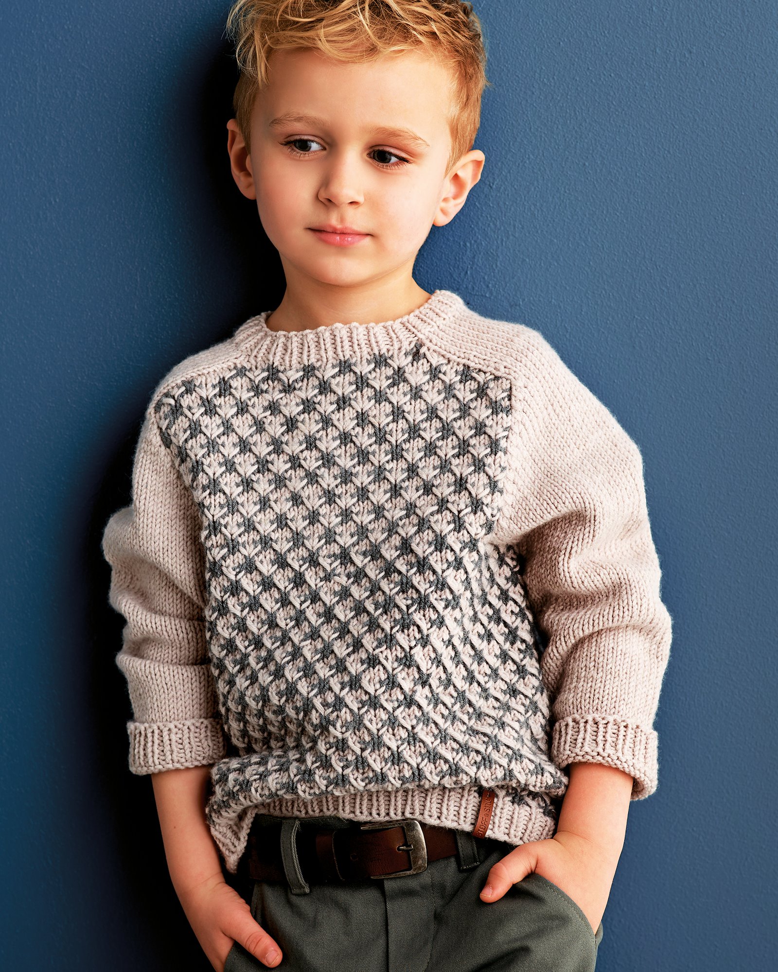 FRAYA knitting pattern - My Little Man Sweater, kids & babies FRAYA6019.jpg