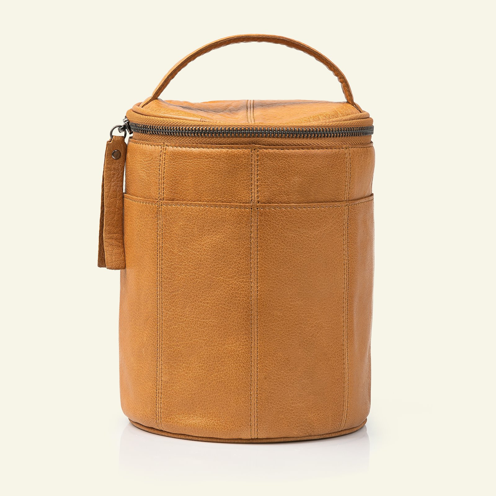 FRAYA leather bag Ø:16xH:21cm brown 96800_pack