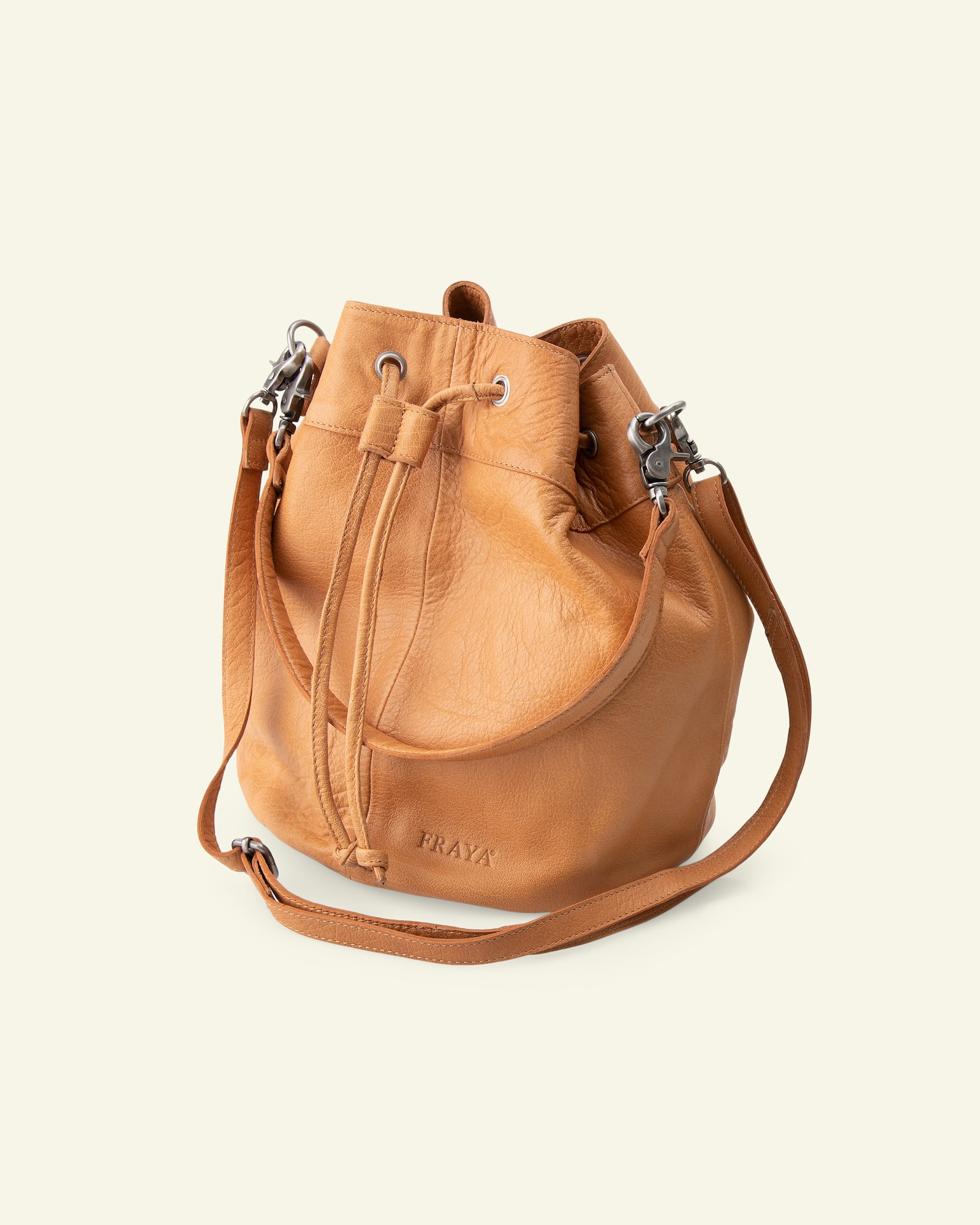 FRAYA leather shoulder bag 23x28cm brown 83316_pack