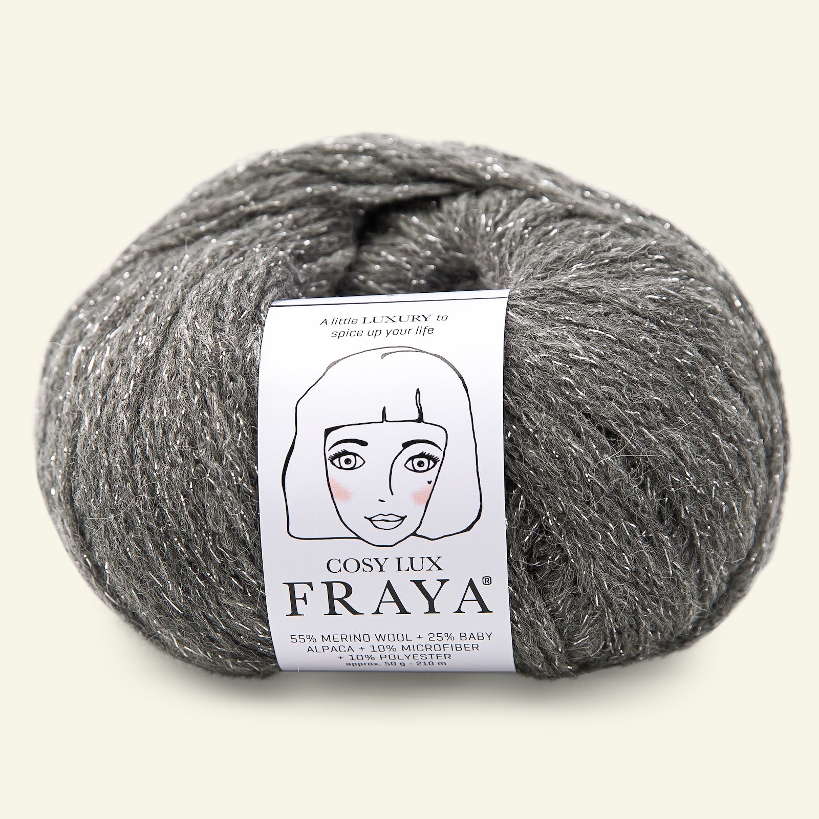 FRAYA, merino blandingsgarn/blow yarn "Cosy Lux", sølvgrå 90000034_pack
