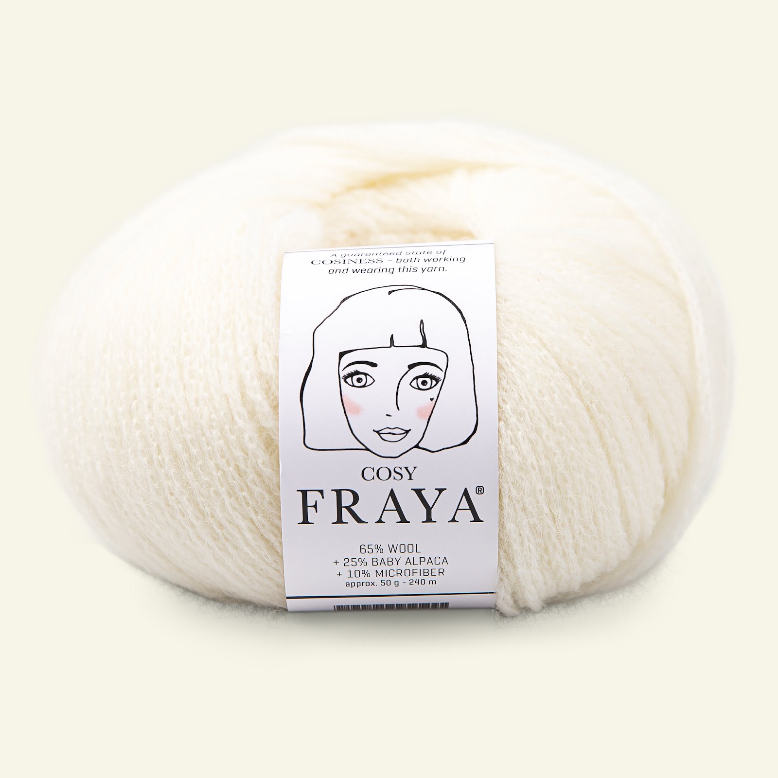 FRAYA, merino blandingsgarn/blow yarn "Cosy", off white 90000035_pack