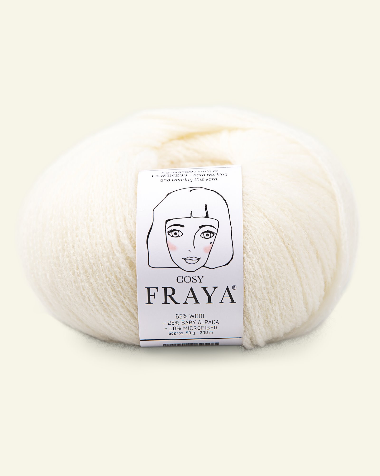 FRAYA, merino blandingsgarn/blow yarn "Cosy", off white 90000035_pack