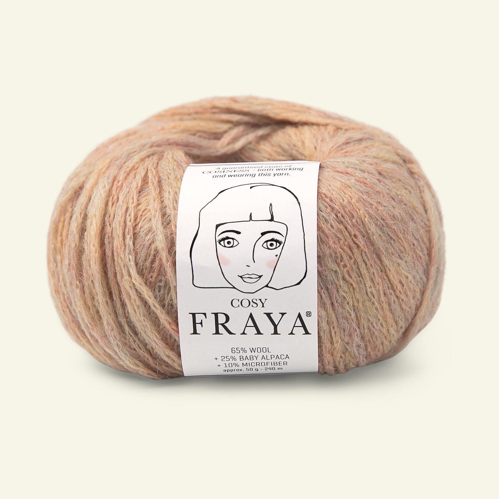 FRAYA, merino blandingsgarn/blow yarn "Cosy", varm pudder melange 90054707_pack