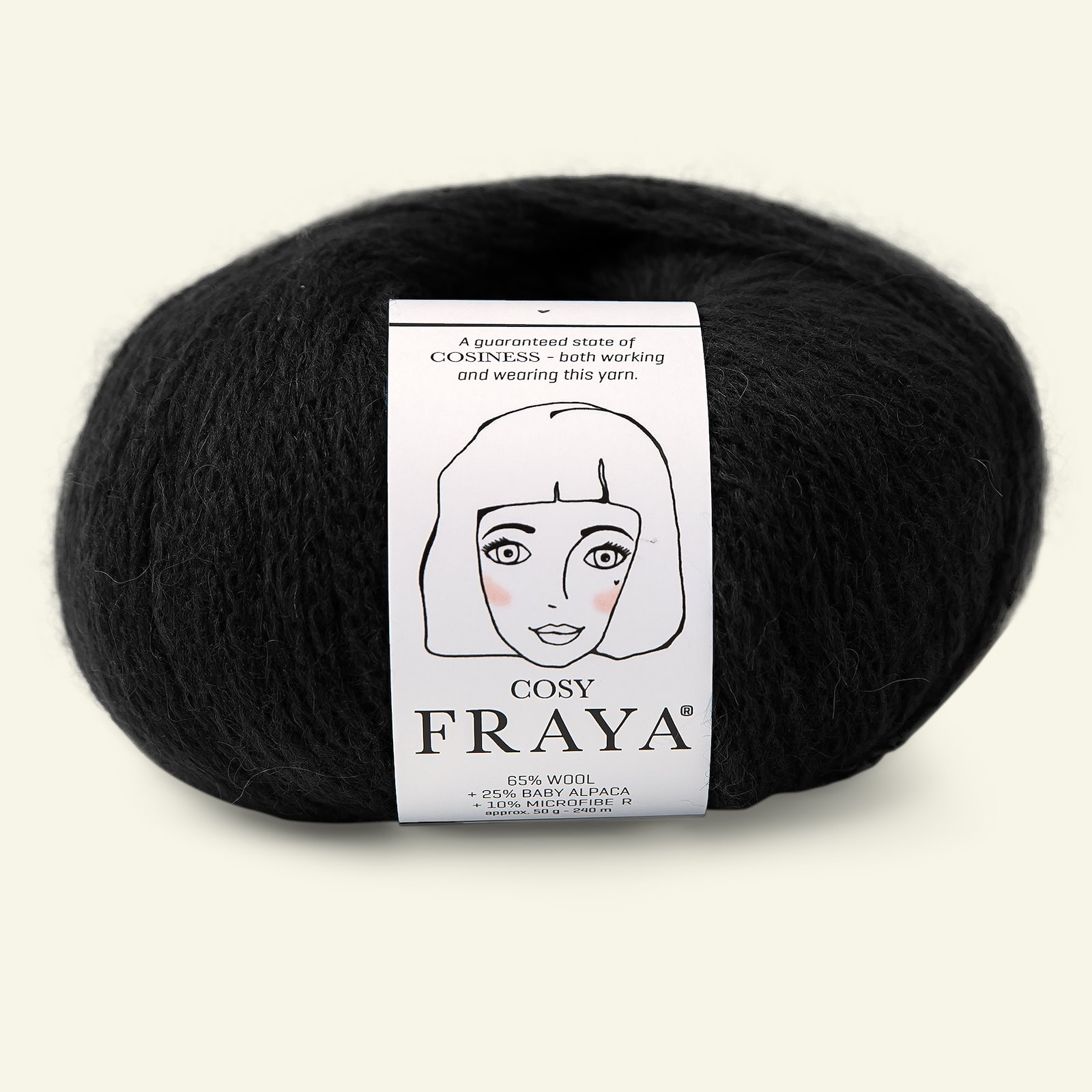 FRAYA, merino mixed yarn/blow yarn "Cosy", black 90000898_pack