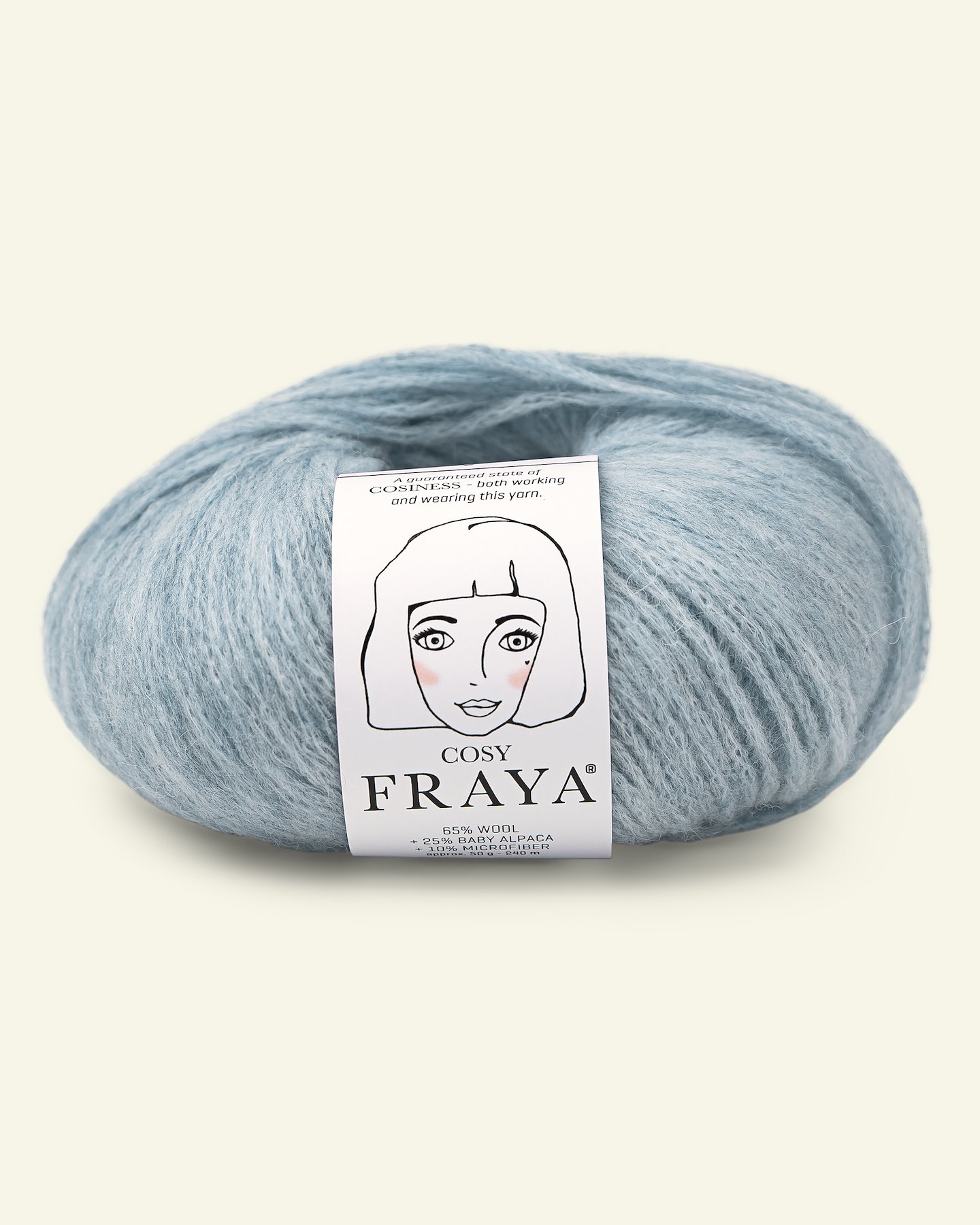 FRAYA, merino mixed yarn/blow yarn "Cosy", blue grey 90000901_pack