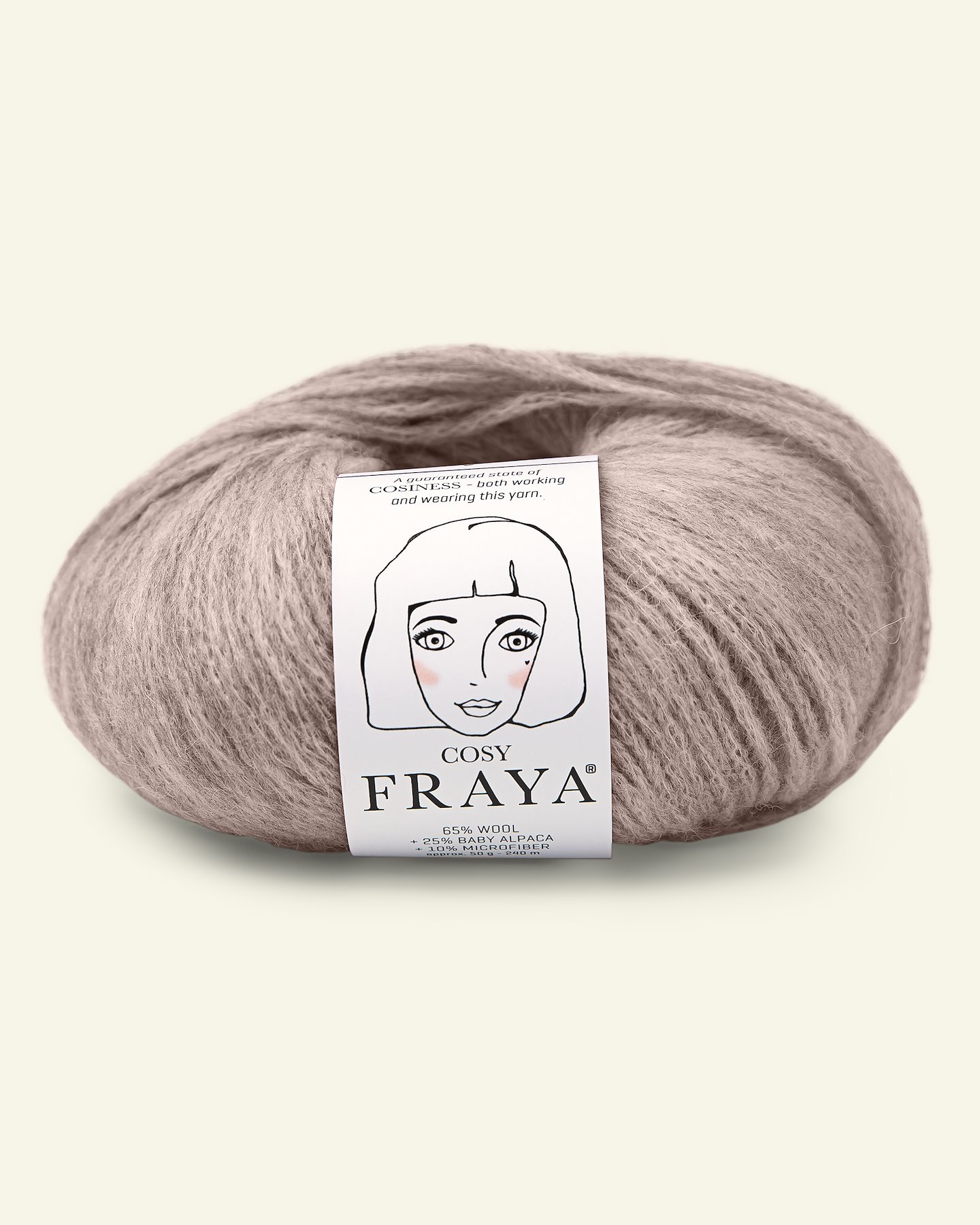FRAYA, merino mixed yarn/blow yarn "Cosy", light beige 90000905_pack