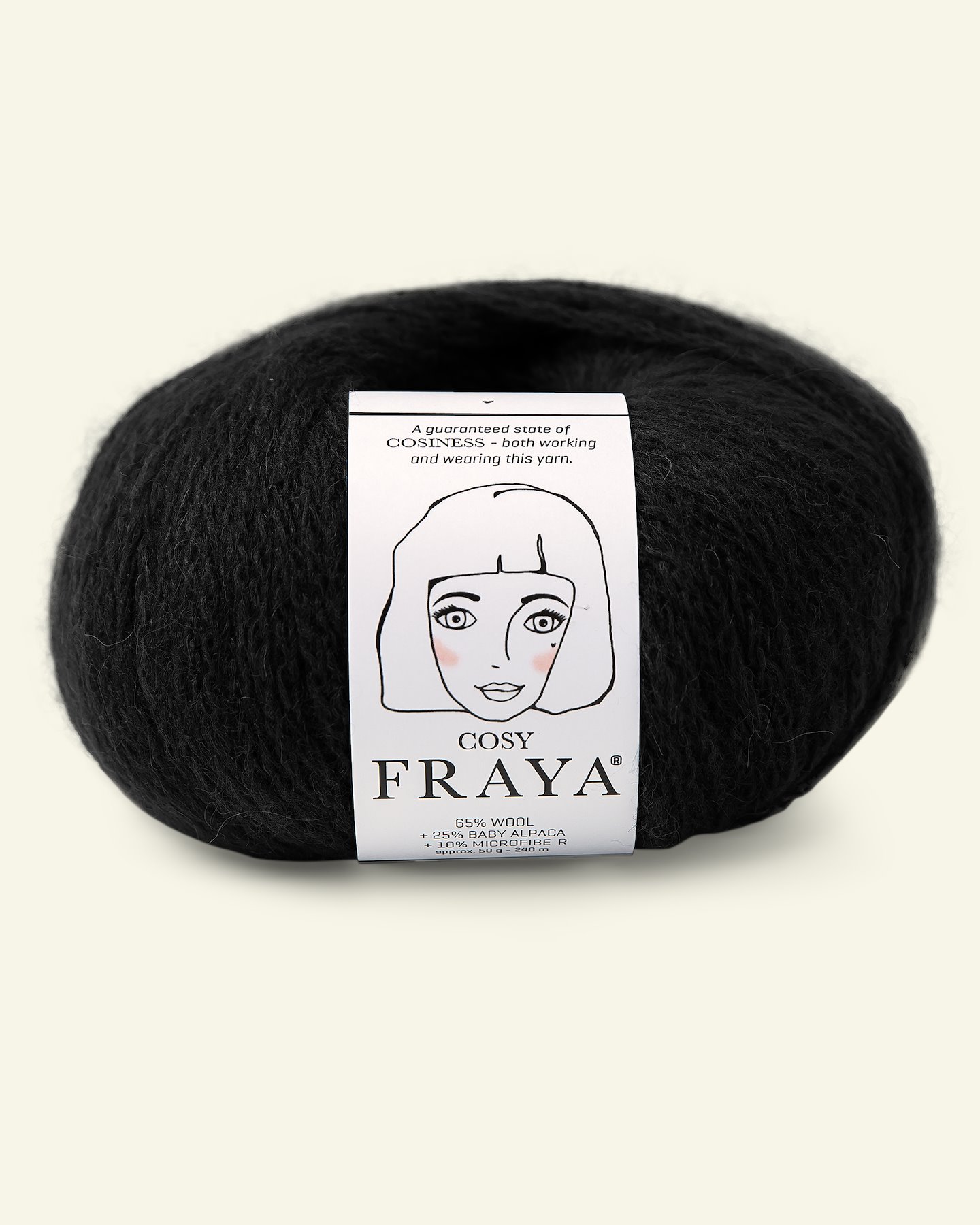 FRAYA, merino mixed yarn, "Cosy", black 90000898_pack