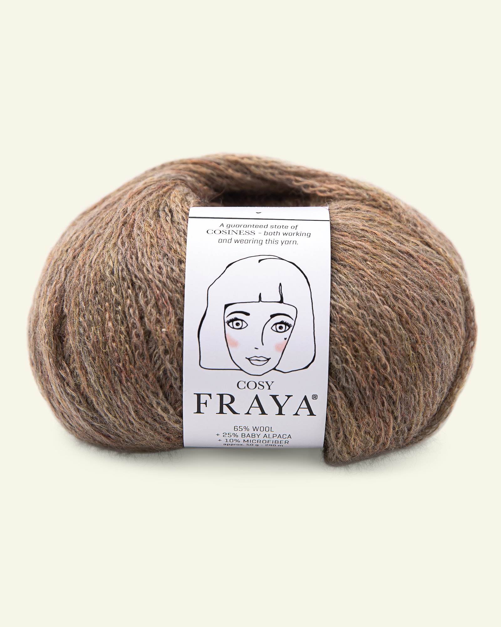 FRAYA, merino mixed yarn, "Cosy", clay melange 90000036_pack