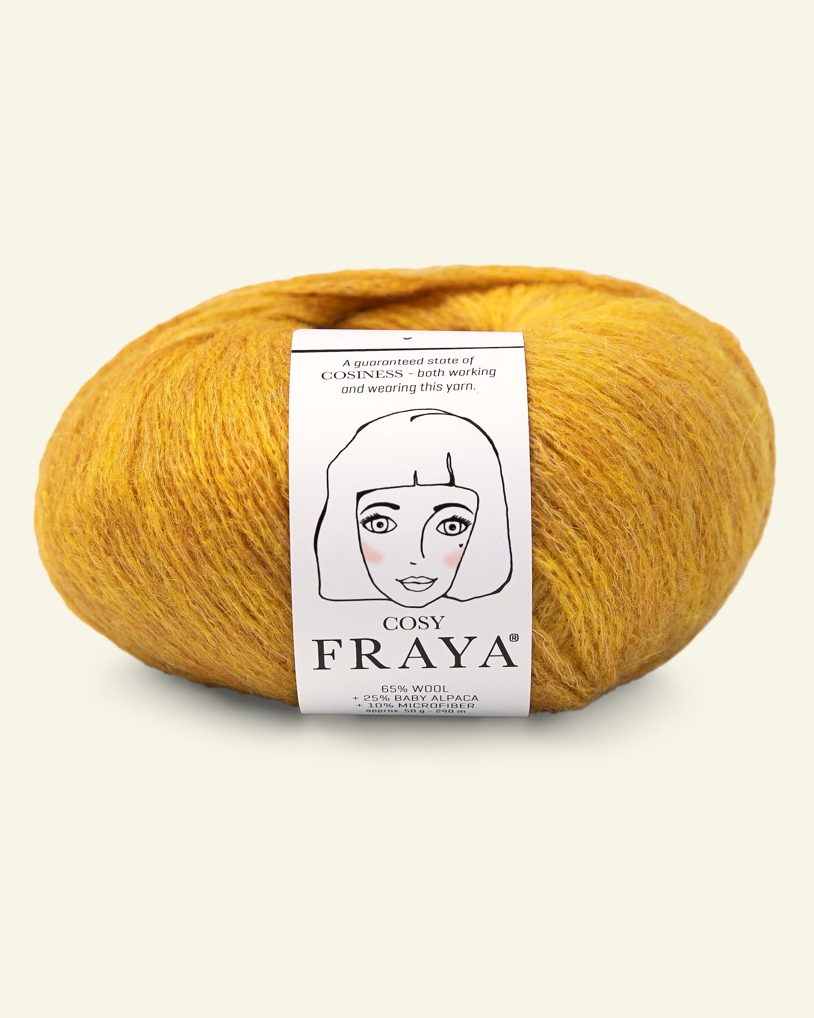 FRAYA, merino mixed yarn, "Cosy", curry shift 90054735_pack