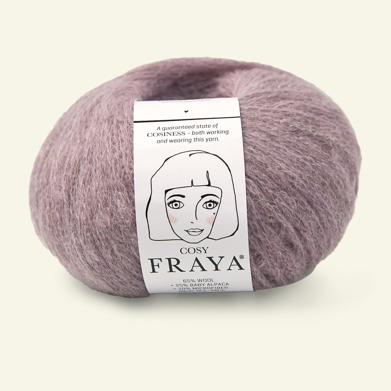FRAYA, merino mixed yarn, "Cosy", dusty heather 90054778_pack