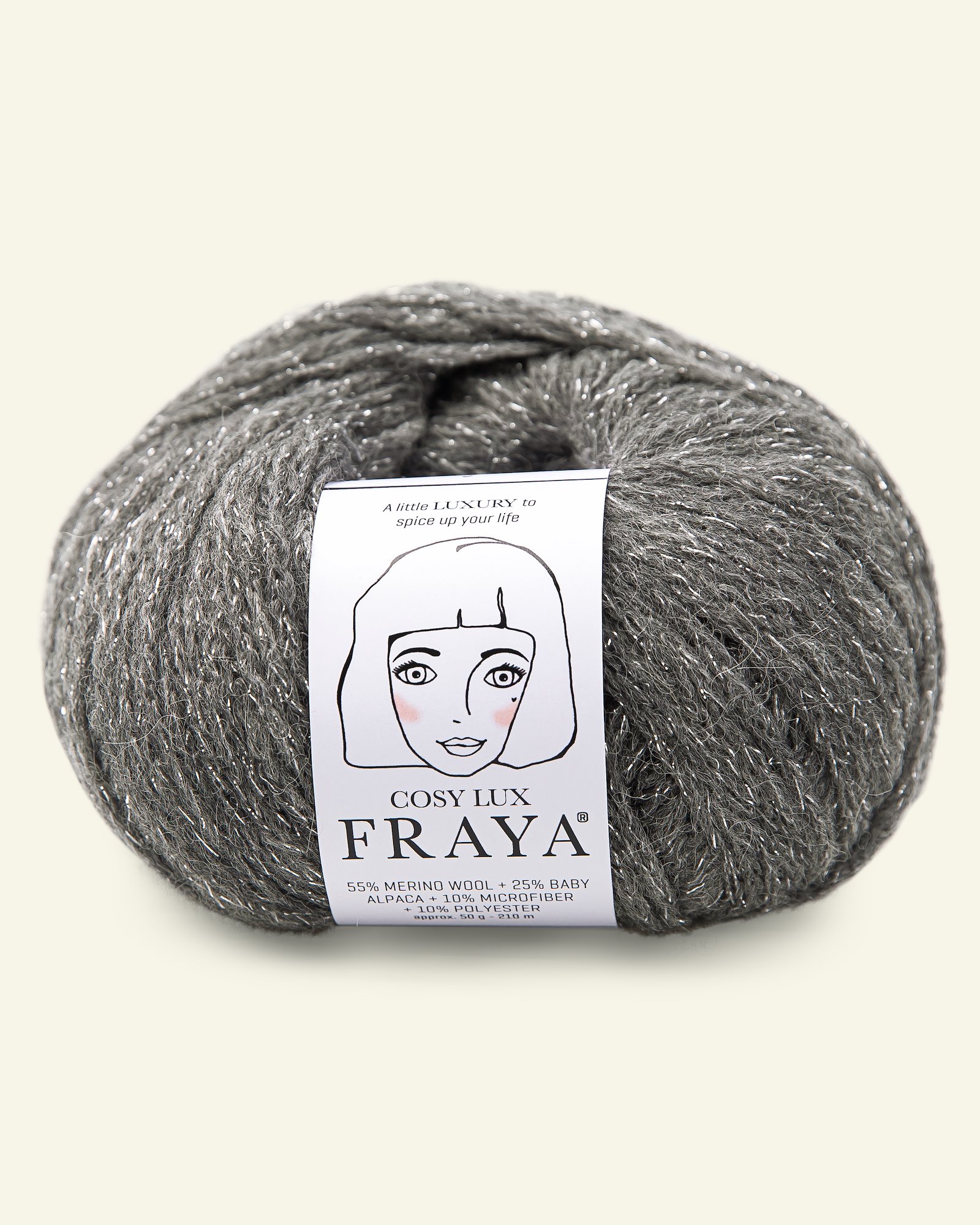 FRAYA, merino mixed yarn, "Cosy Lux", silver-grey 90000034_pack