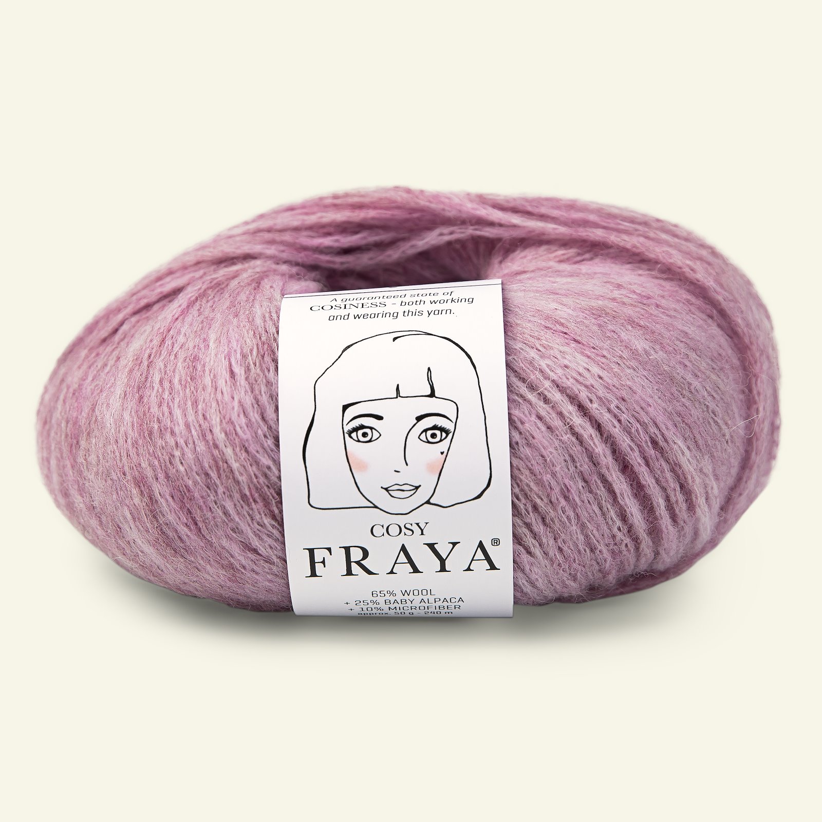 FRAYA, merino mixed yarn, "Cosy" ,purple shift 90054717_pack