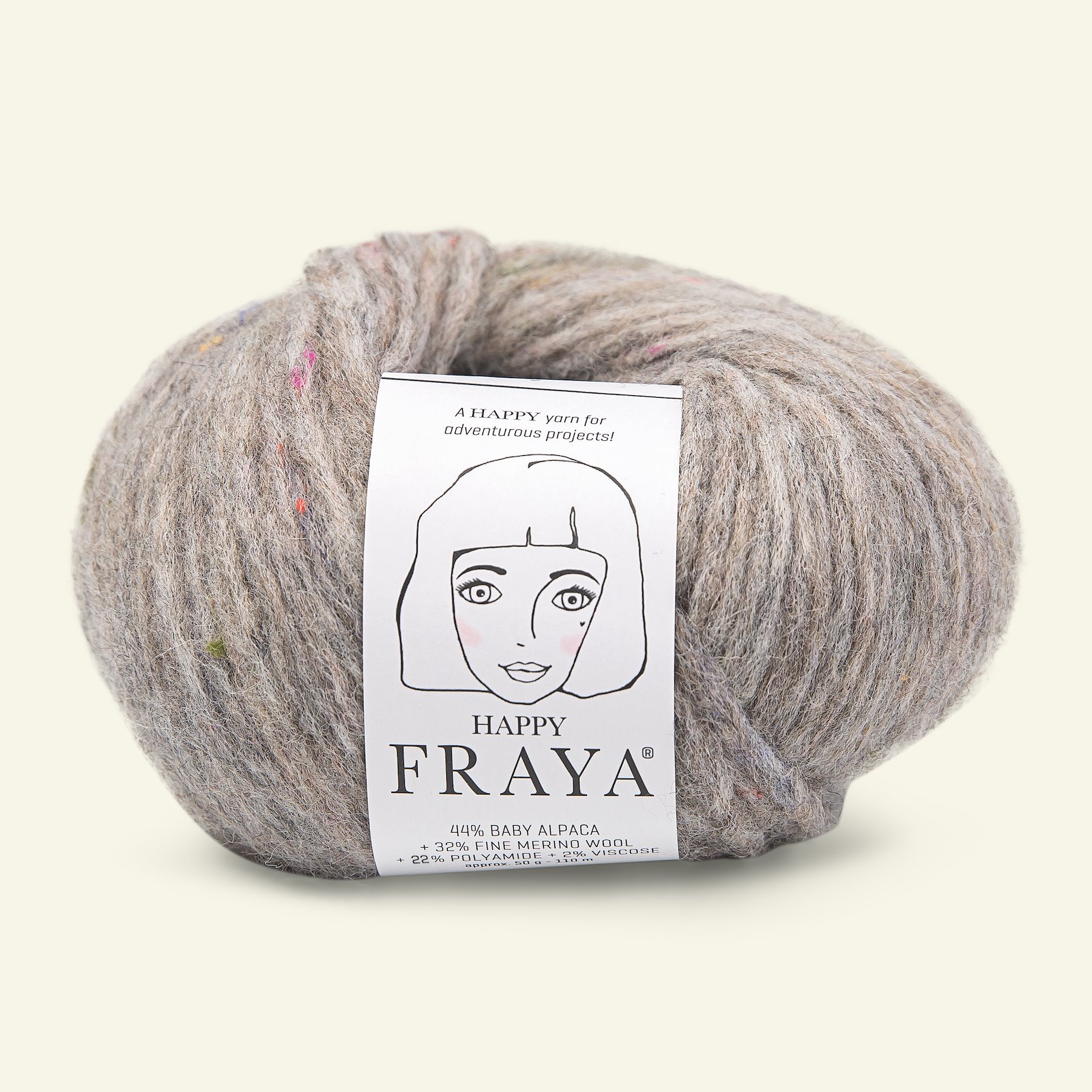 FRAYA, mixed yarn/blow yarn "Happy", grey 90055103_pack